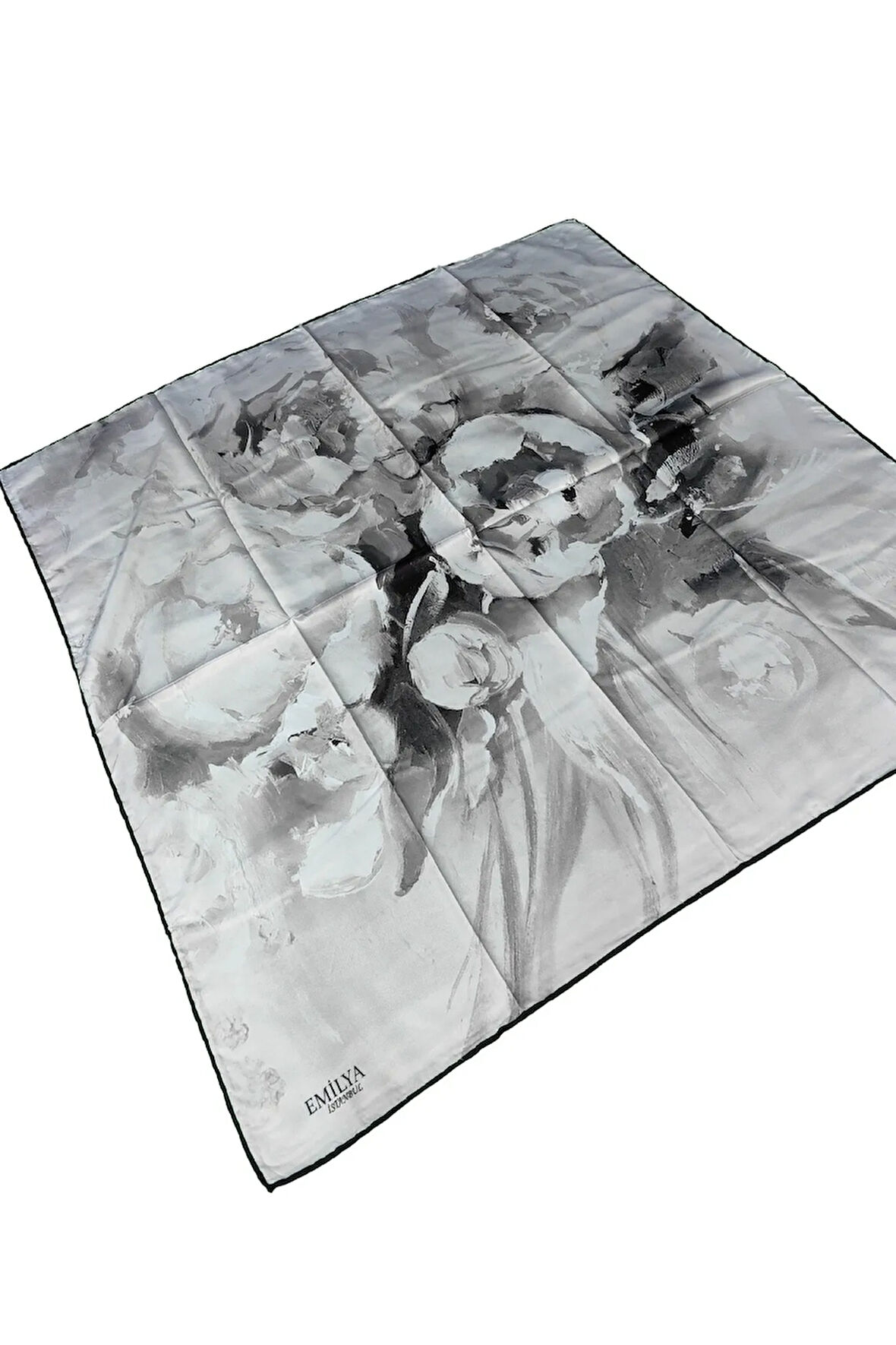 Emilya Rayon Çiçek Desenli Eşarp 90x90 cm