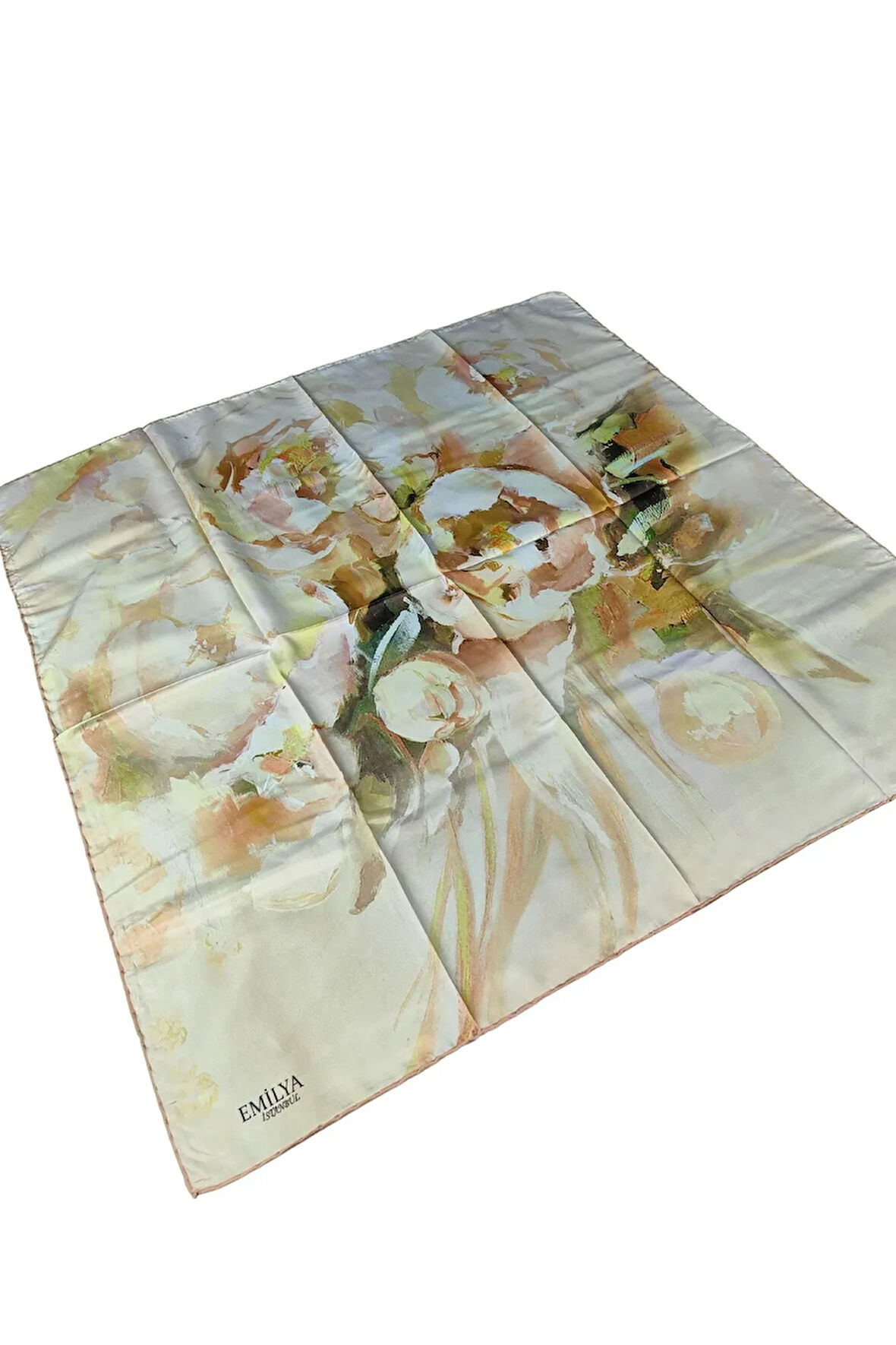 Emilya Rayon Çiçek Desenli Eşarp 90x90 cm