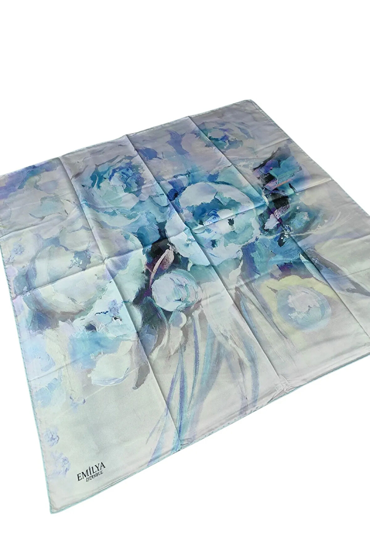 Emilya Rayon Çiçek Desenli Eşarp 90x90 cm