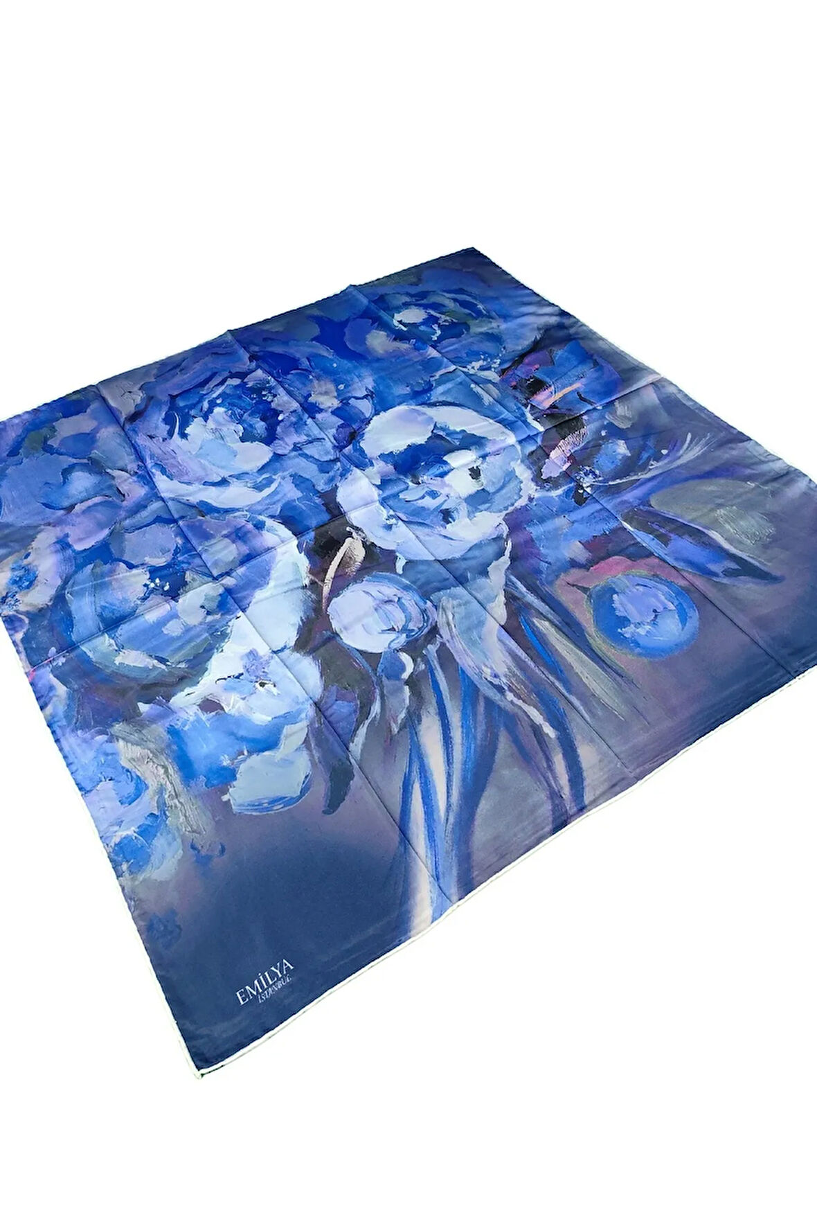 Emilya Rayon Çiçek Desenli Eşarp 90x90 cm