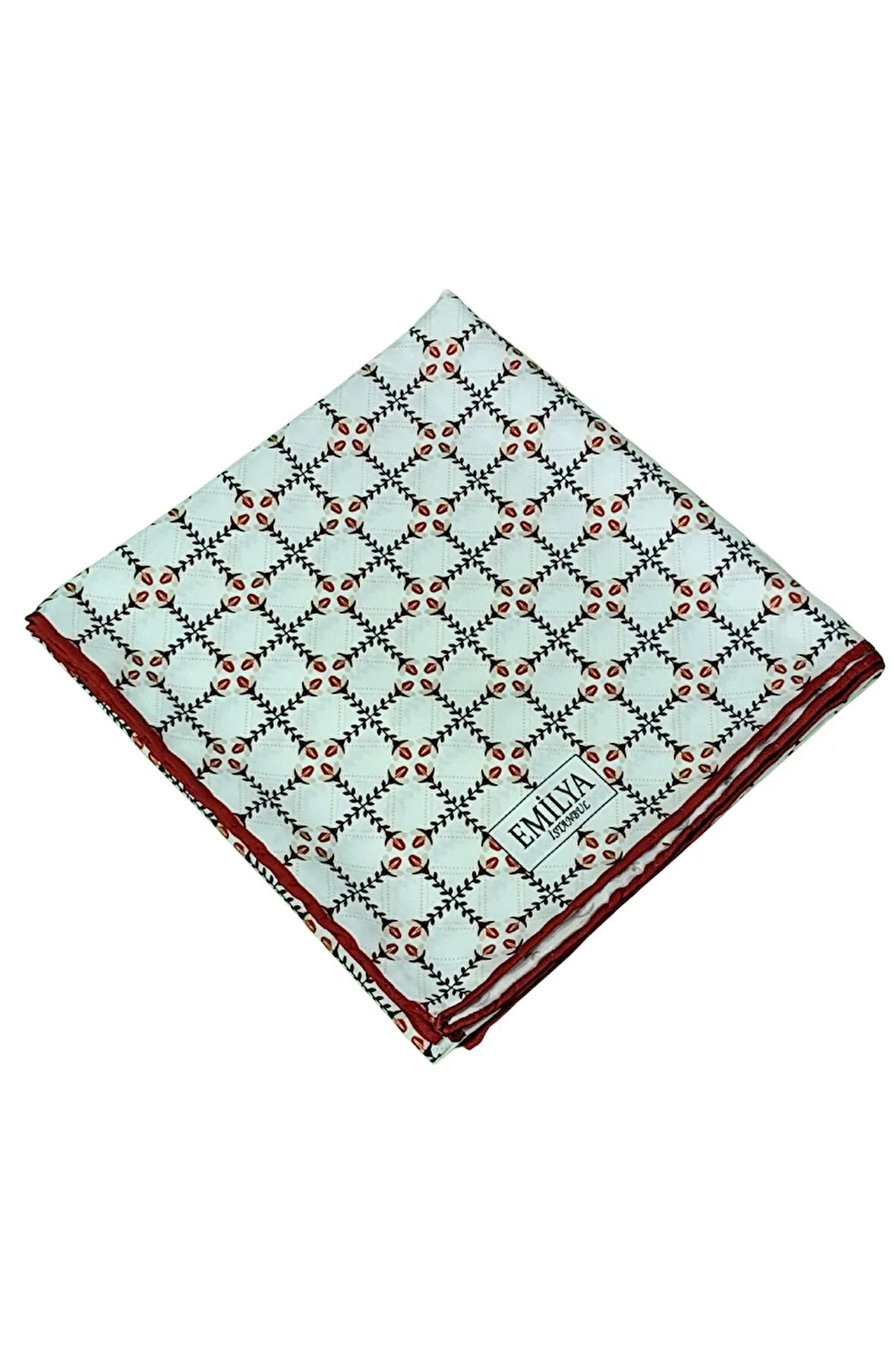 Emilya Rayon Desenli Eşarp 90x90 cm