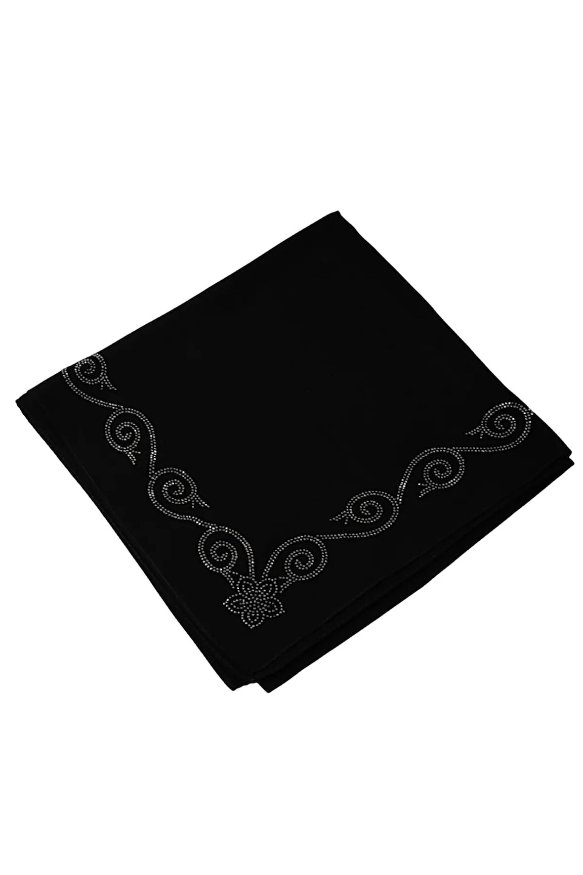 Medine İpeği Abiye Taşlı Eşarp – 110x110 cm