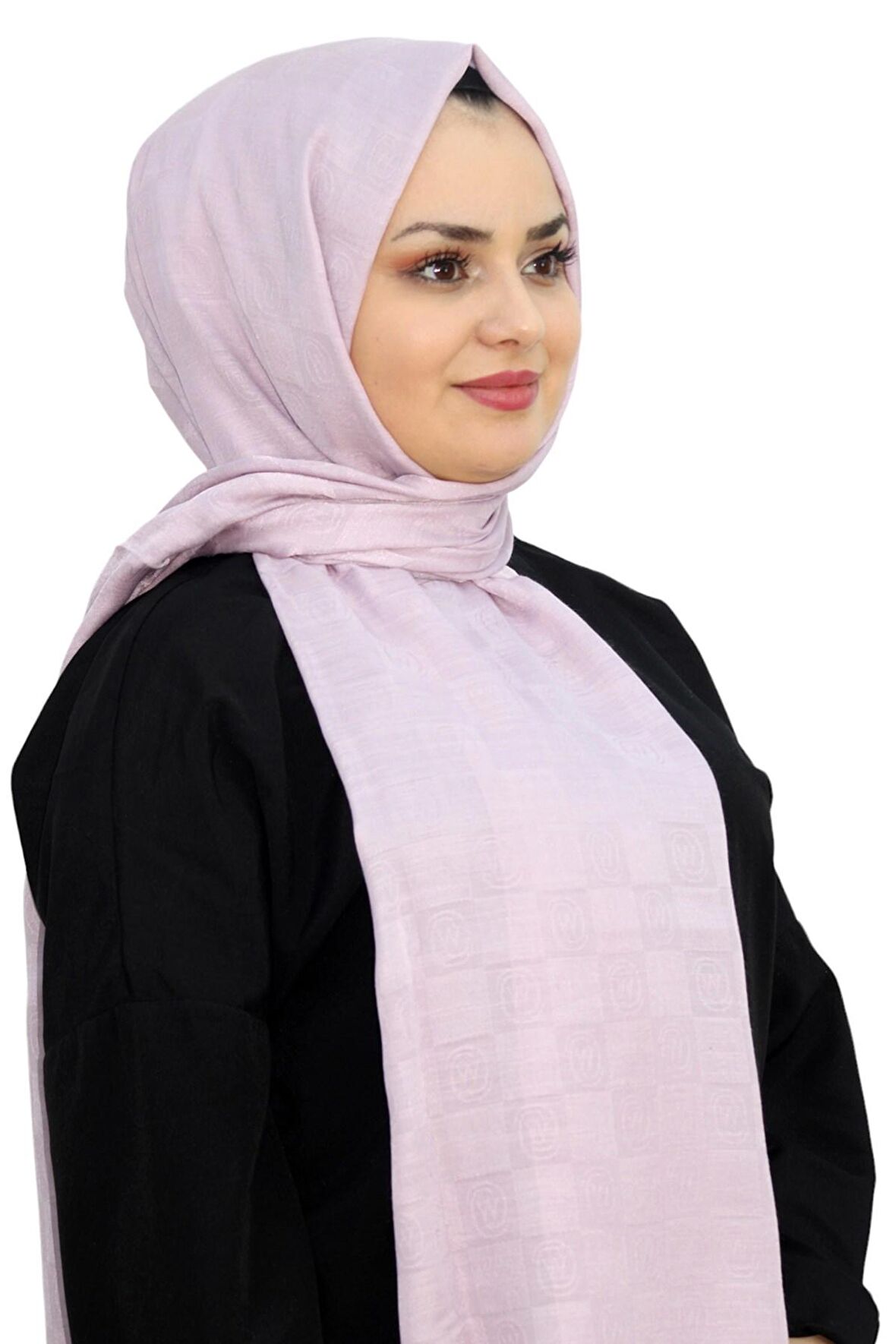 MİNELLİ JAKARLI MONOGRAM  ŞAL EŞ5275-17