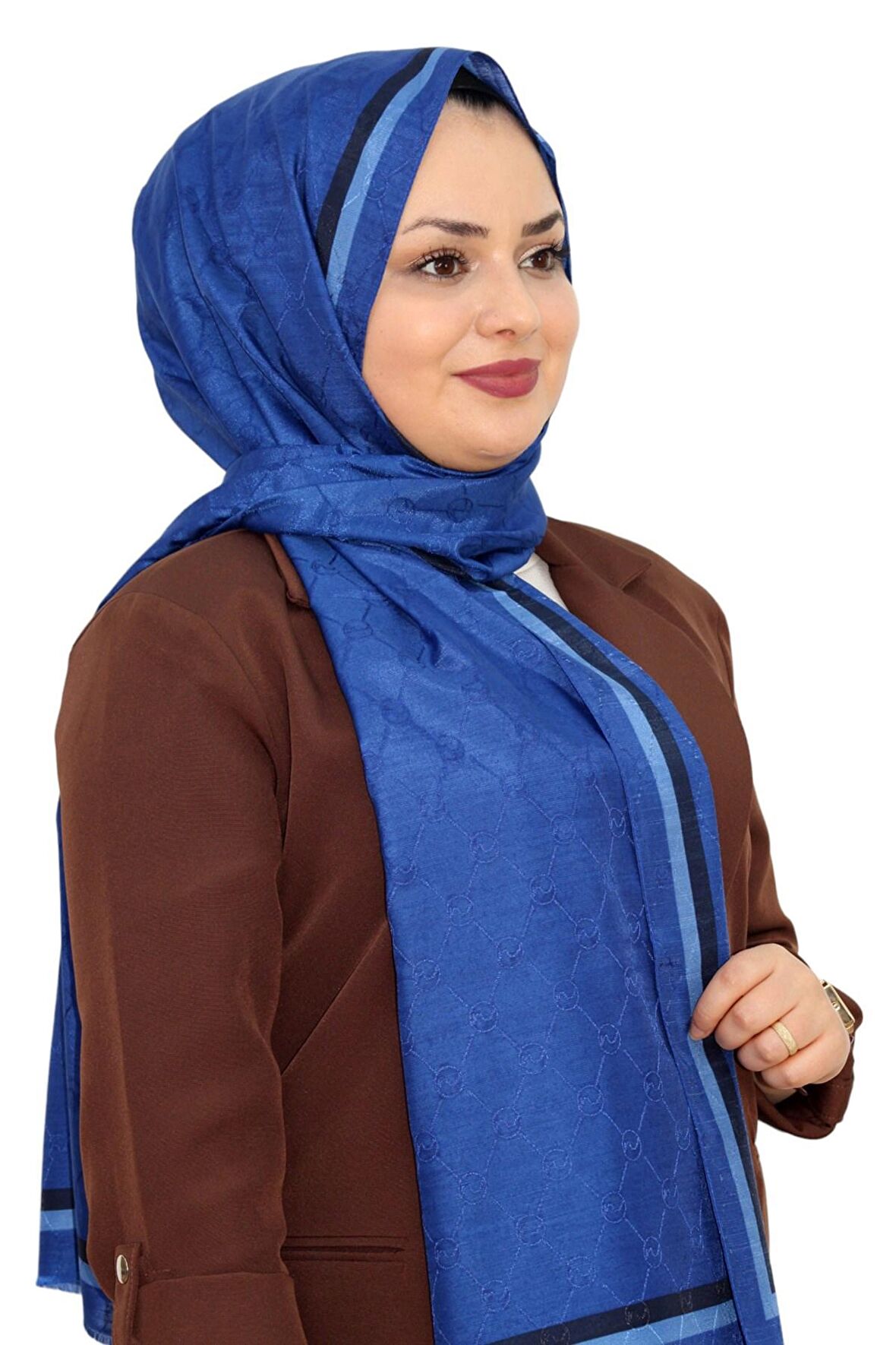 HİNT İPEK MONOGRAM ŞAL EŞ5301-2