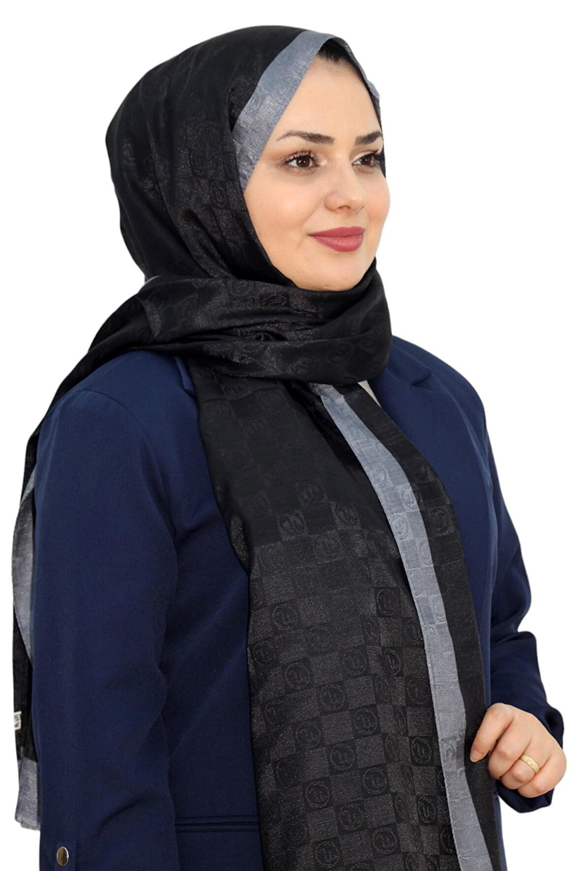 HİNT İPEK MONOGRAM ŞAL EŞ5302-12