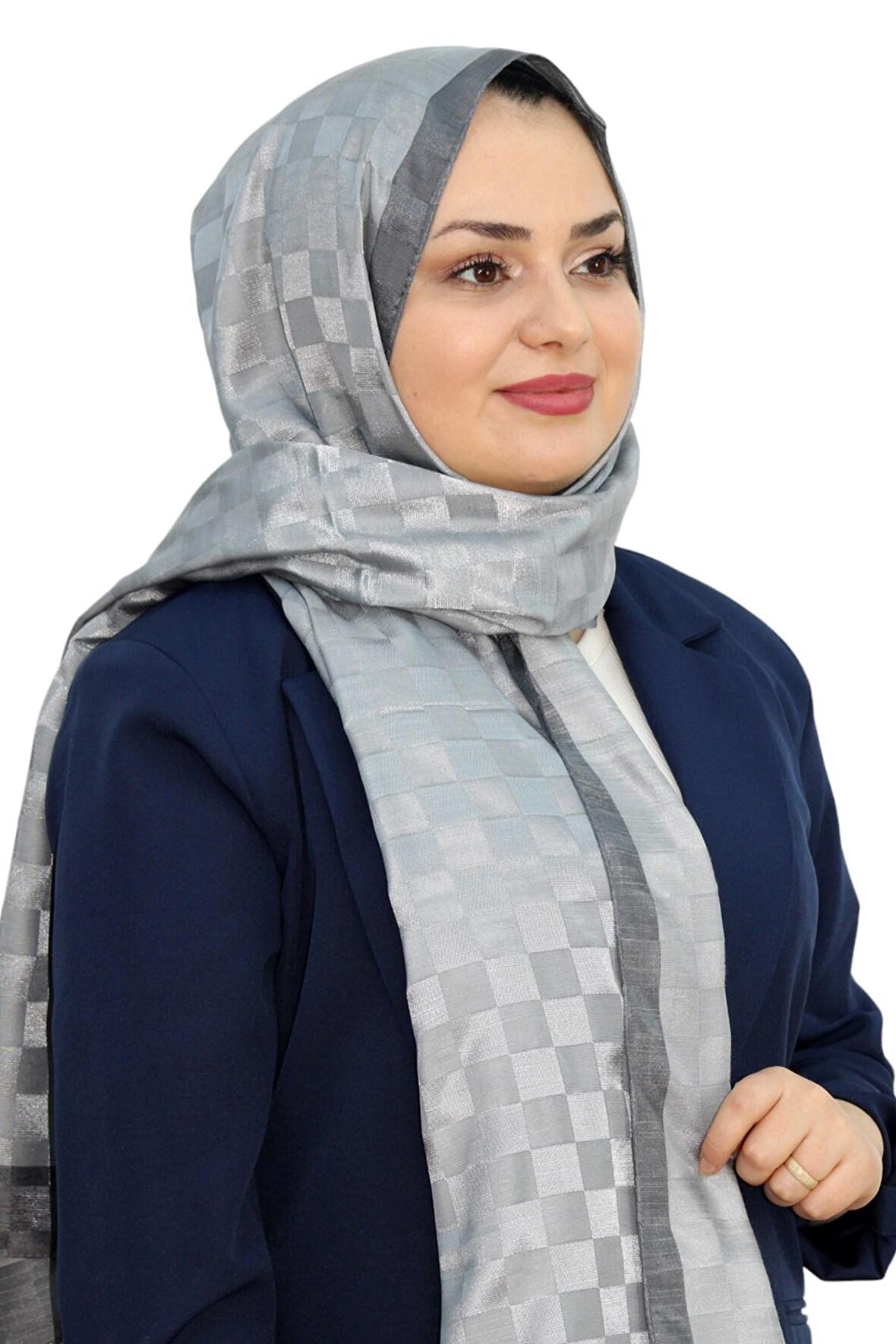 HİNT İPEK DAMA MONOGRAM ŞAL EŞ5304-11
