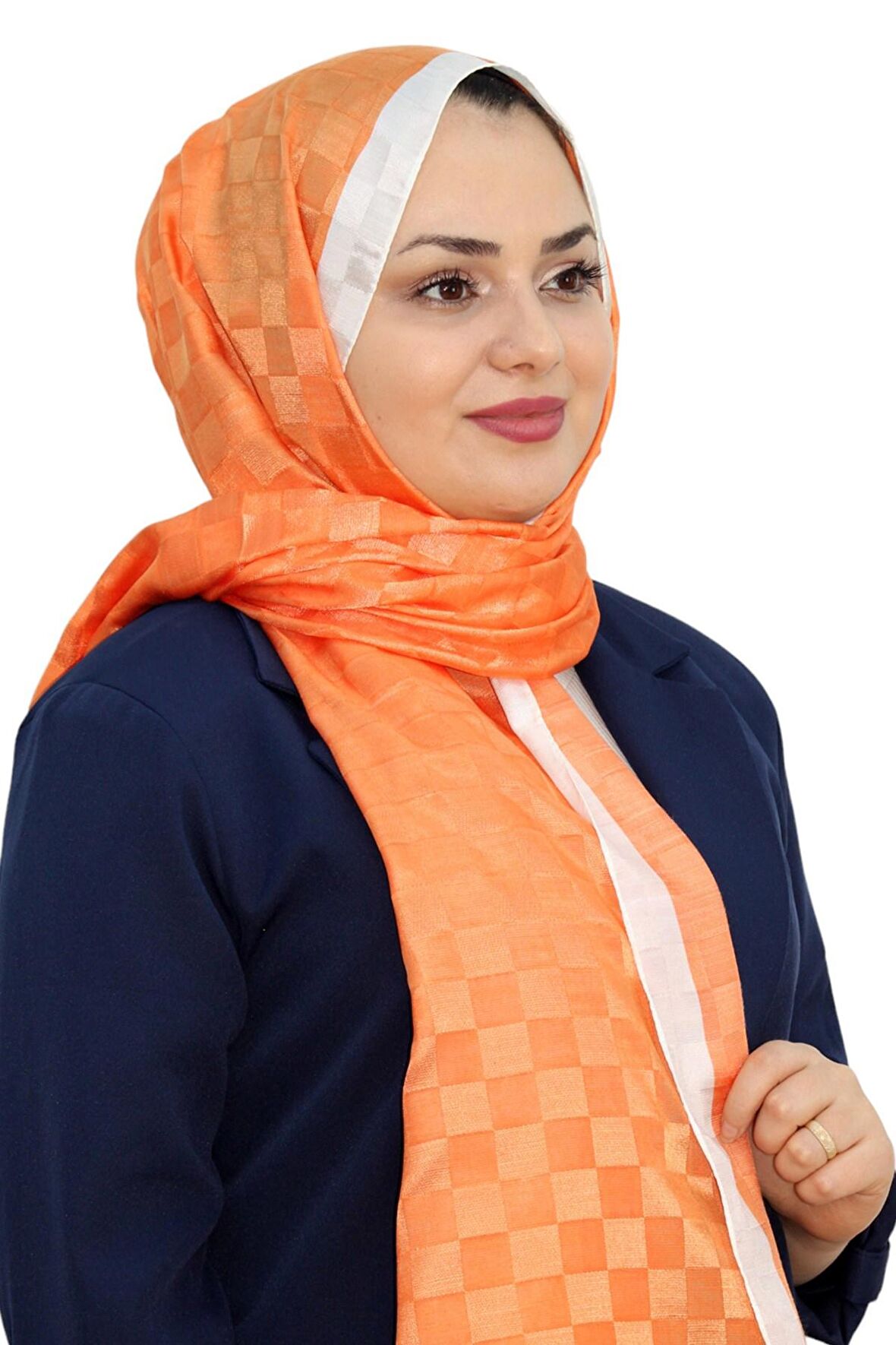 HİNT İPEK DAMA MONOGRAM ŞAL EŞ5304-12