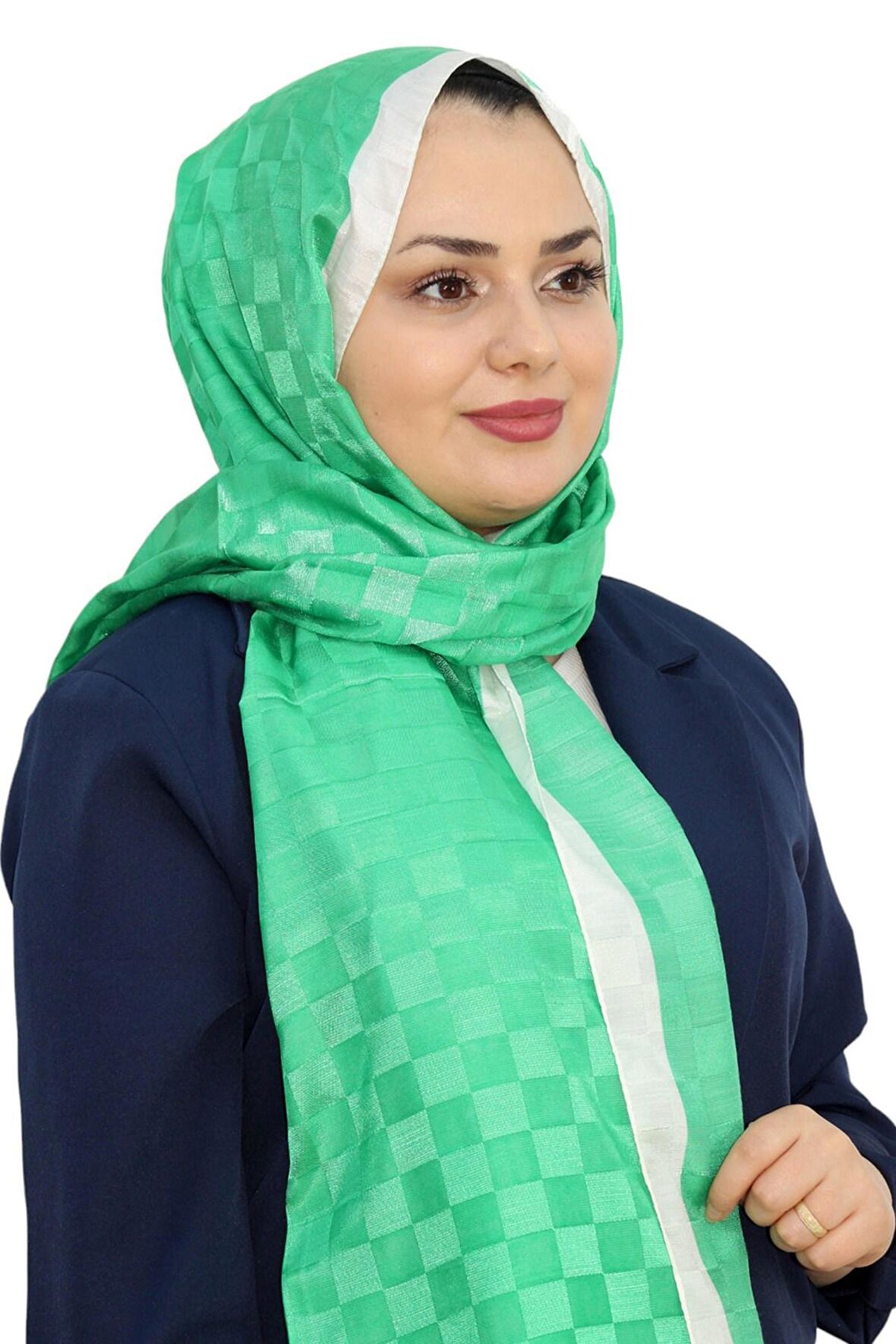 HİNT İPEK DAMA MONOGRAM ŞAL EŞ5304-14