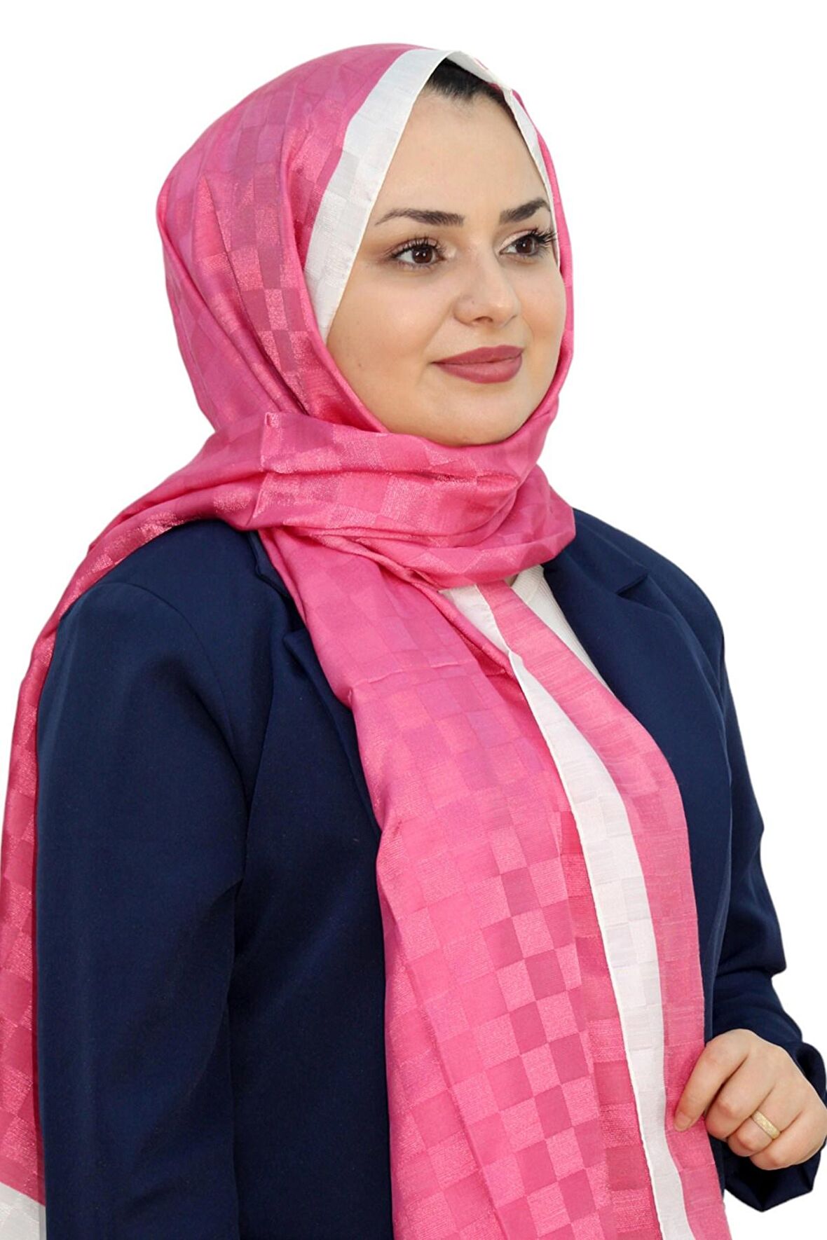 HİNT İPEK DAMA MONOGRAM ŞAL EŞ5304-7