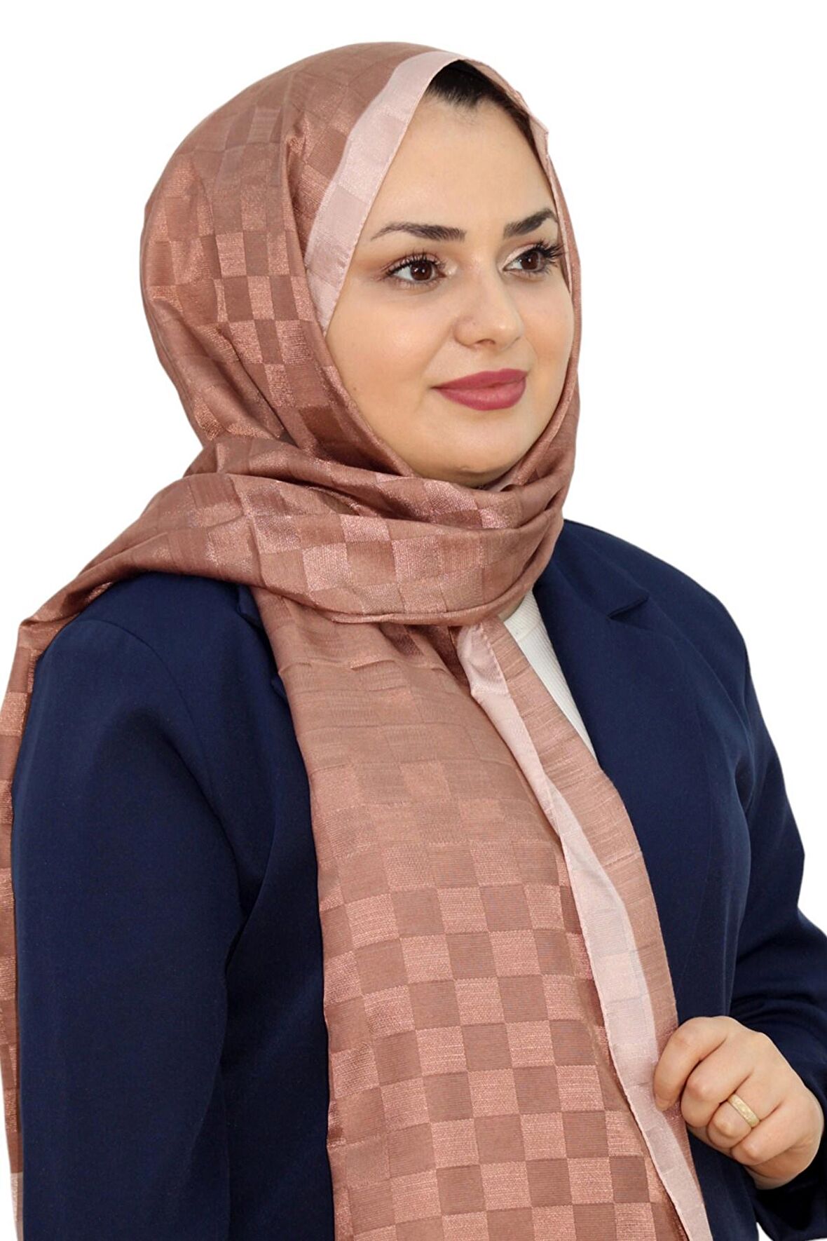 HİNT İPEK DAMA MONOGRAM ŞAL EŞ5304-8