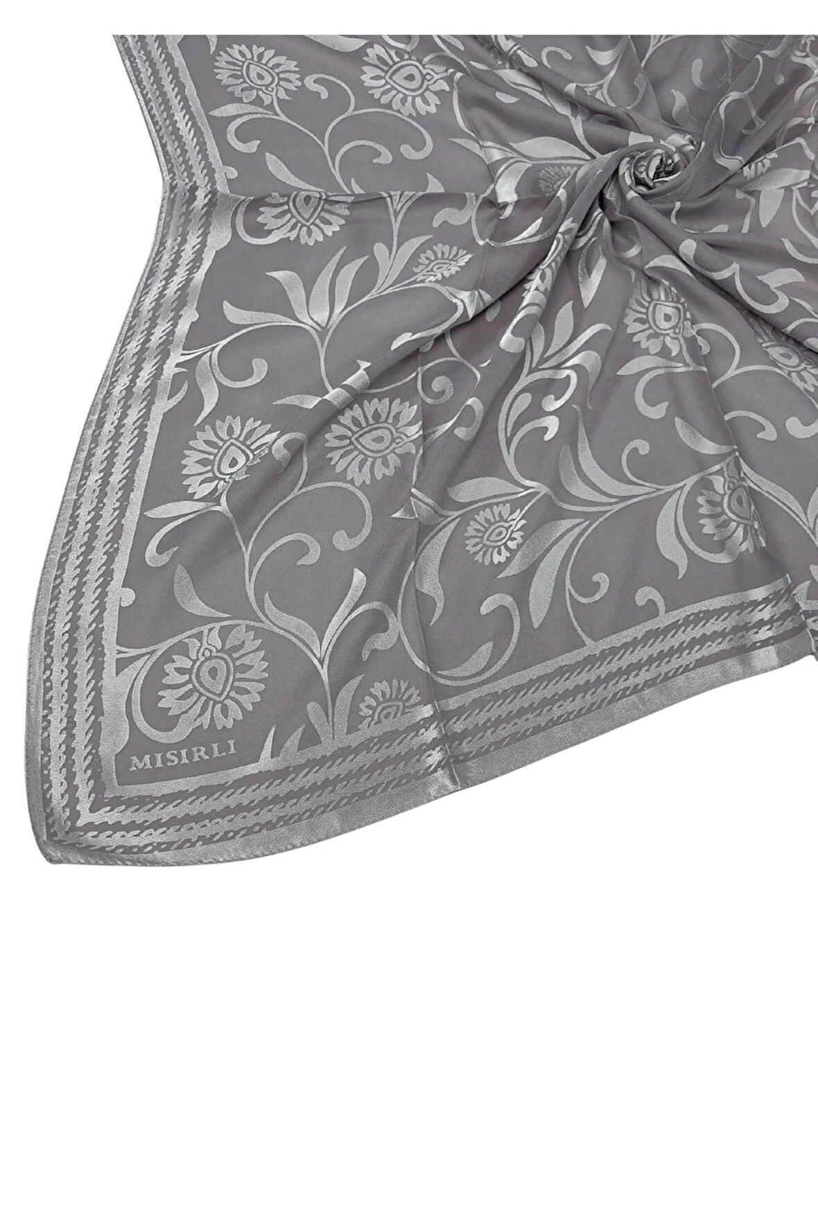 Mısırlı Eşarpları Çiçek Desenli Devore Eşarp