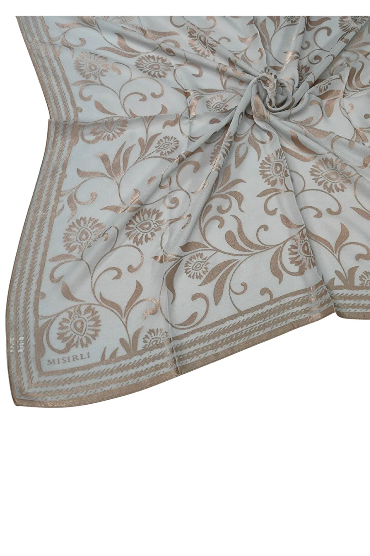 Mısırlı Eşarpları Çiçek Desenli Devore Eşarp