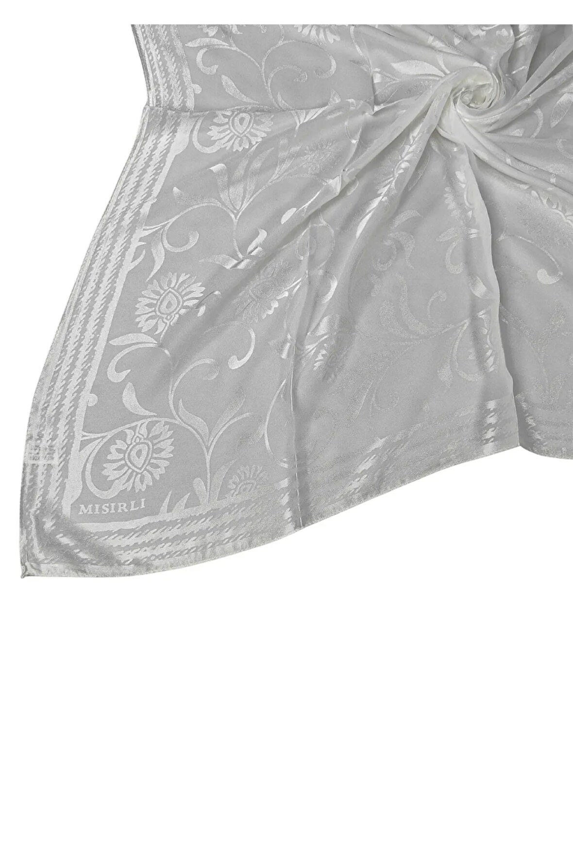 Mısırlı Eşarpları Çiçek Desenli Devore Eşarp