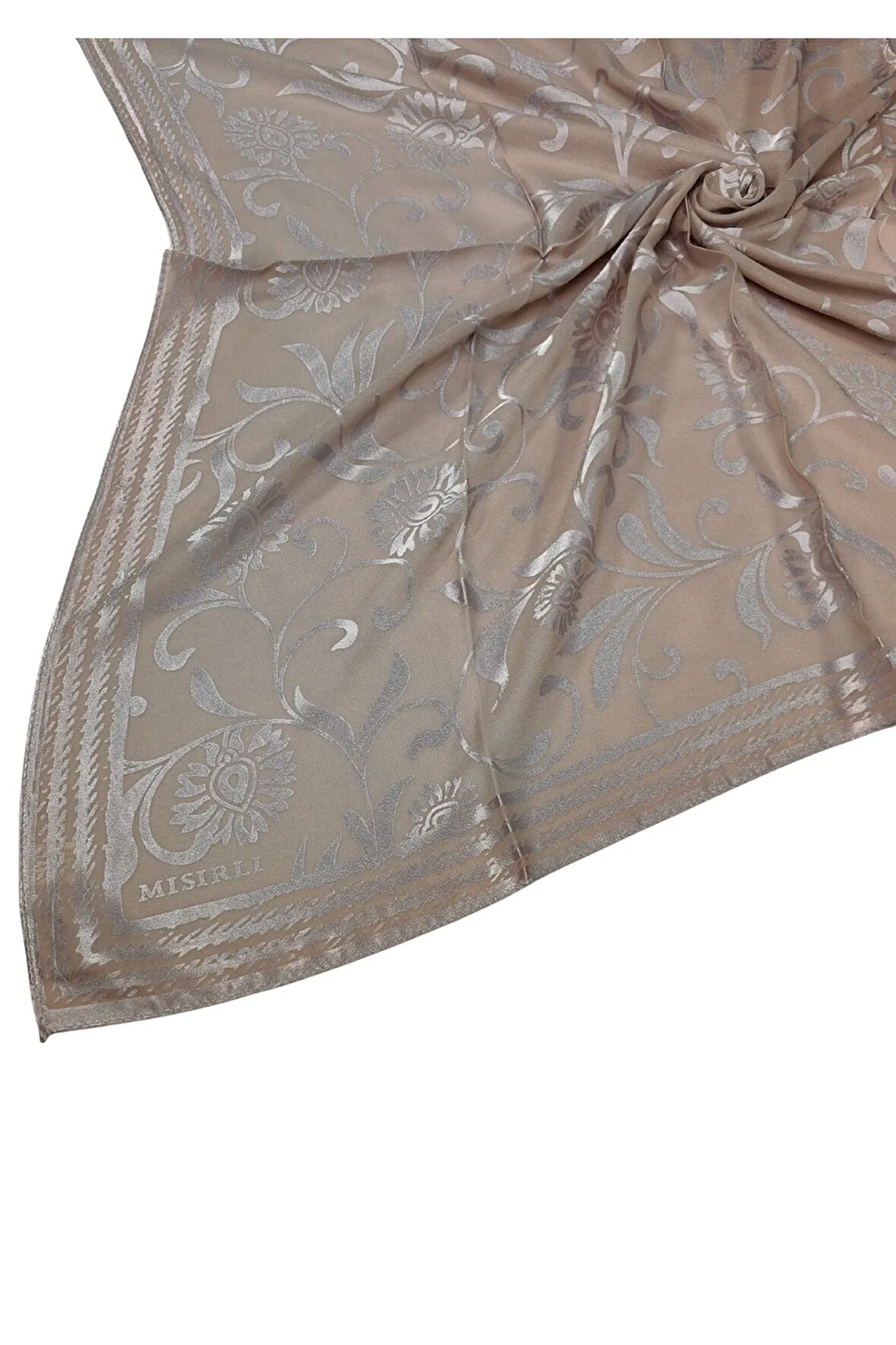 Mısırlı Eşarpları Çiçek Desenli Devore Eşarp