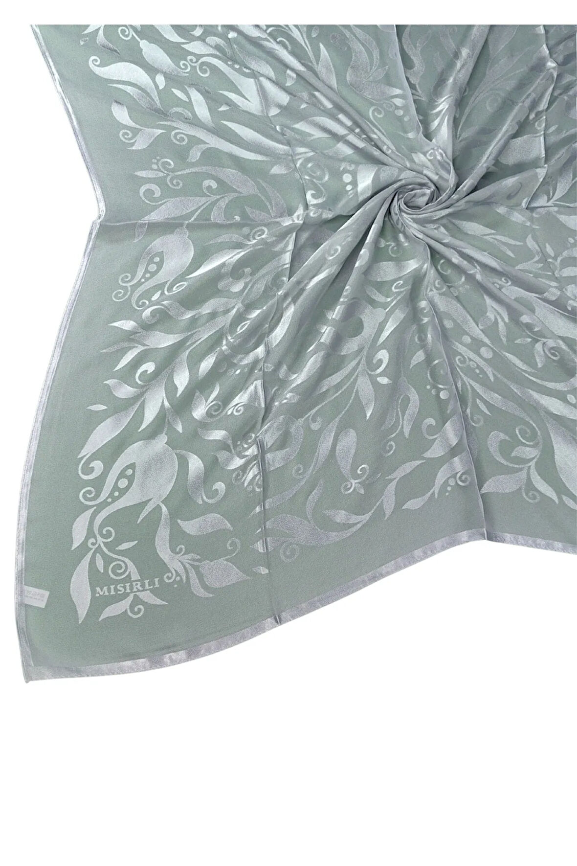 Mısırlı Eşarpları Çiçek Desenli Devore Eşarp