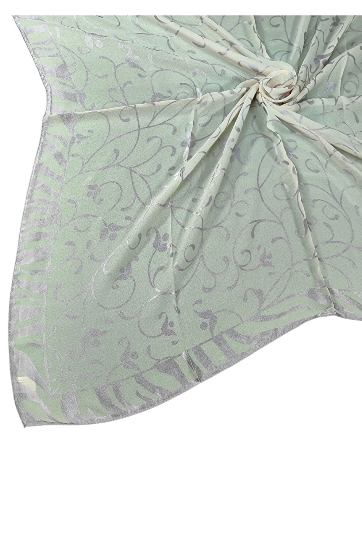 Mısırlı Eşarpları Etnik Desenli Devore Eşarp