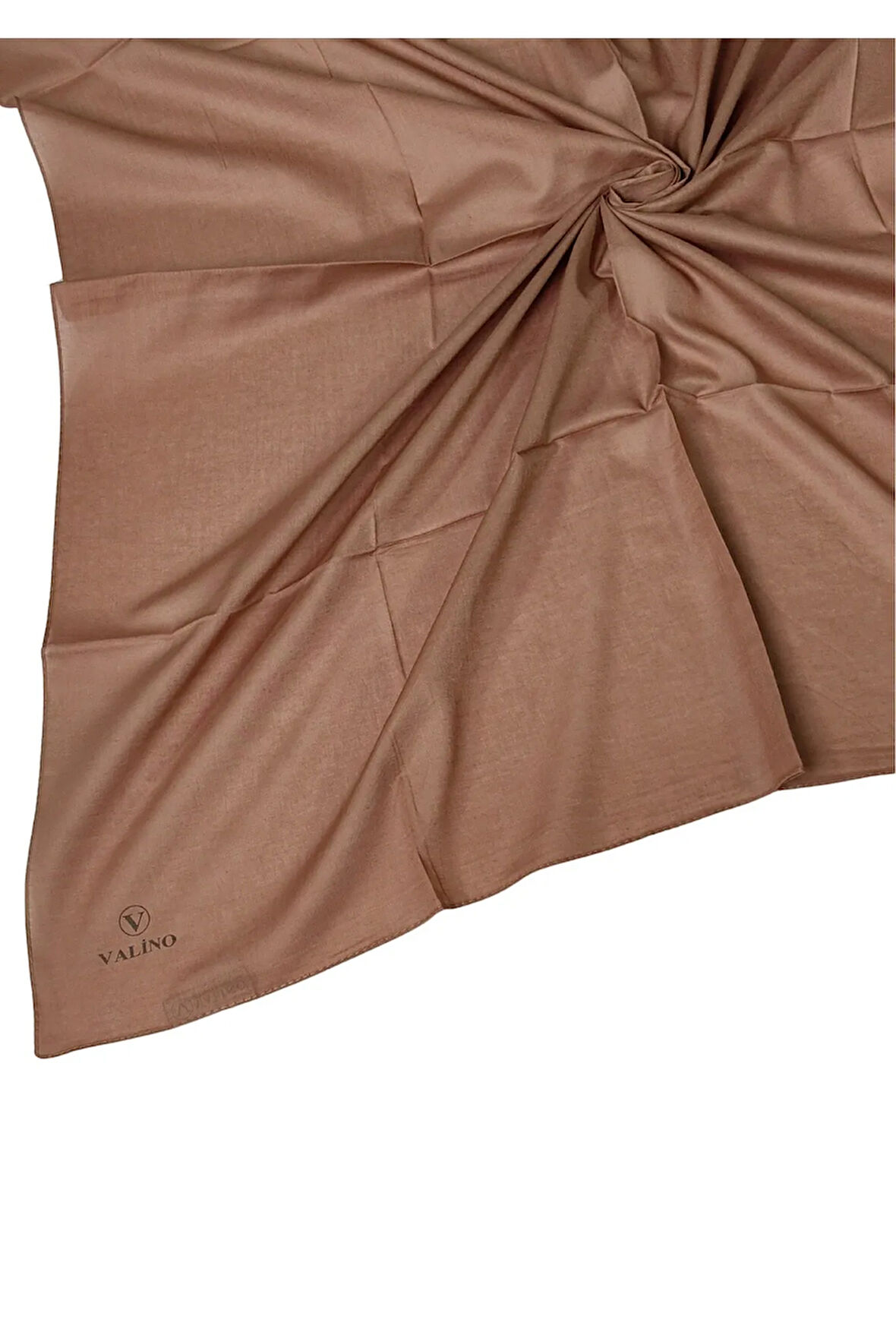 Valino Organik Pamuk Düz Renk Eşarp 100x100 cm - Doğal ve Nefes Alabilen Kumaş