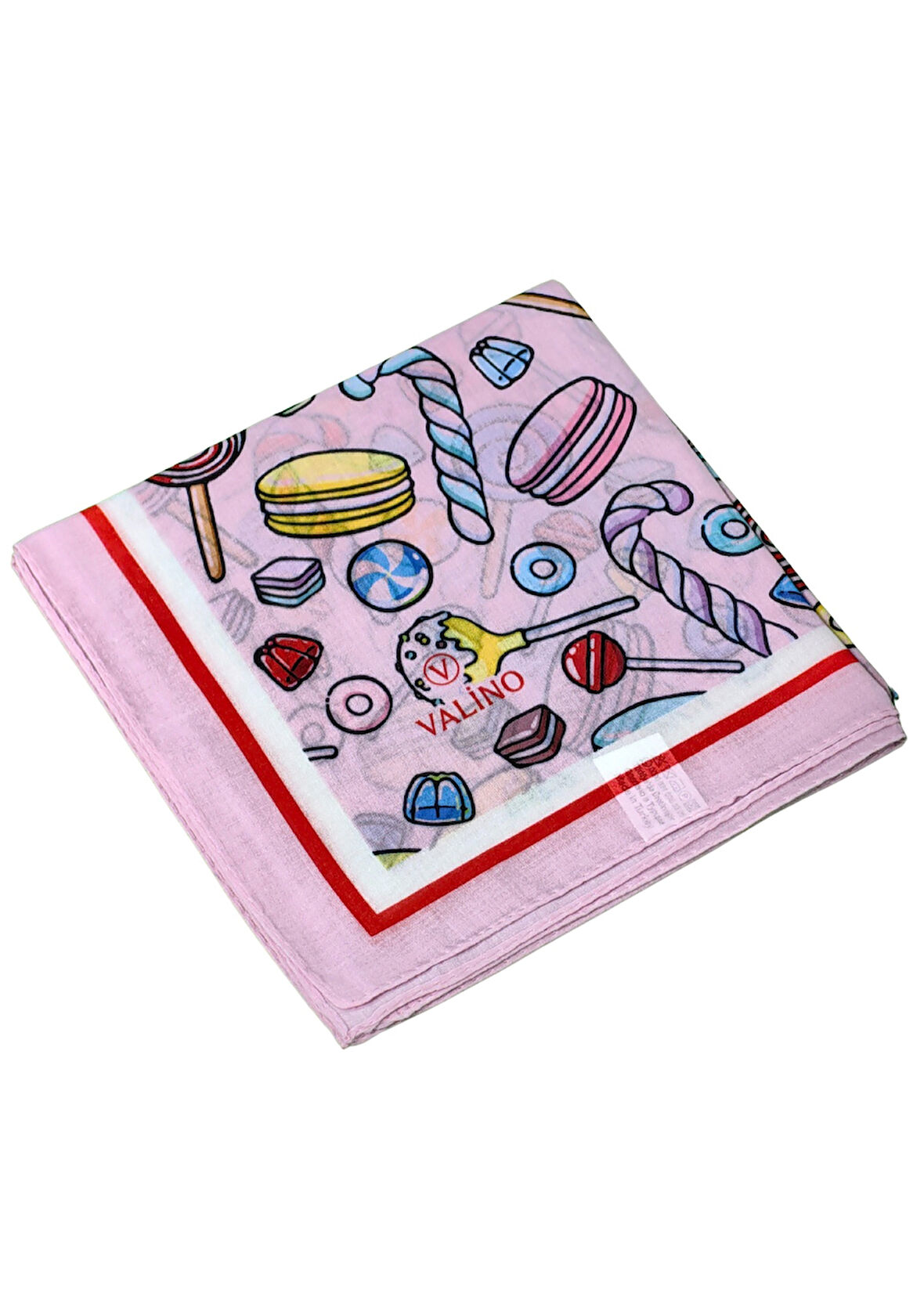 Valino Soft Pamuk Çocuk Desenli Eşarp 70x70 cm