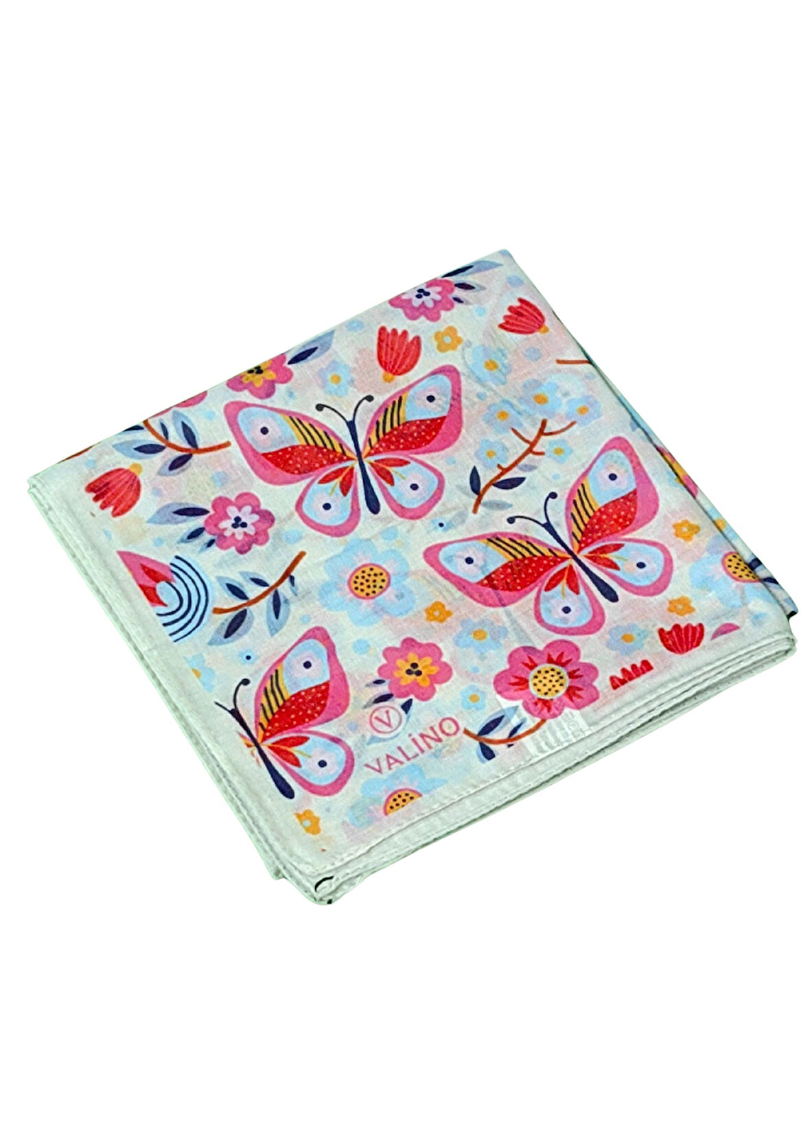 Valino Soft Pamuk Çocuk Desenli Eşarp 70x70 cm