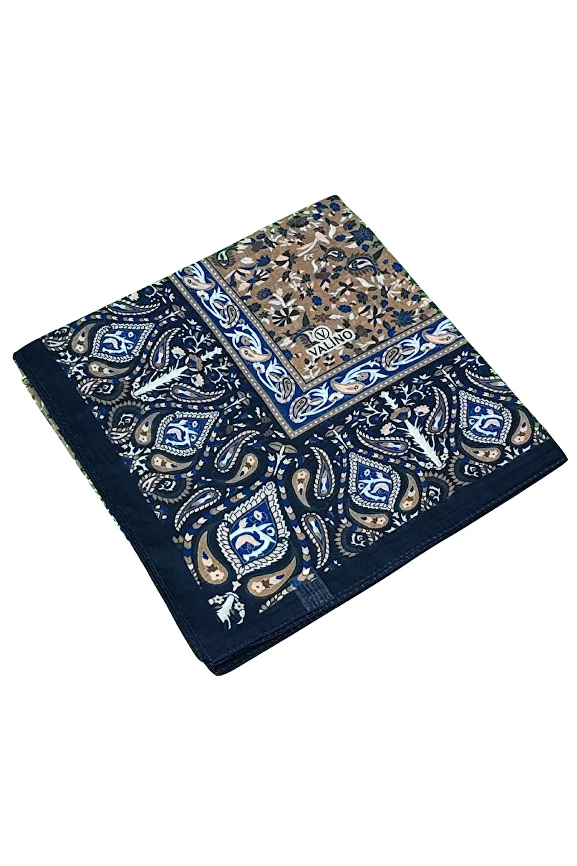 Mısırlı Eşarpları Büyük Boy Etnik Desenli Eşarp 120x120 cm