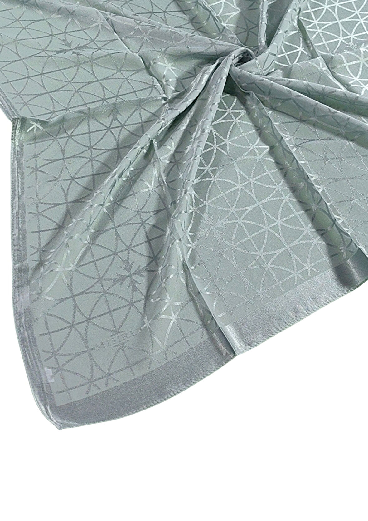 Mısırlı Eşarpları Devore Geometrik Desenli Eşarp