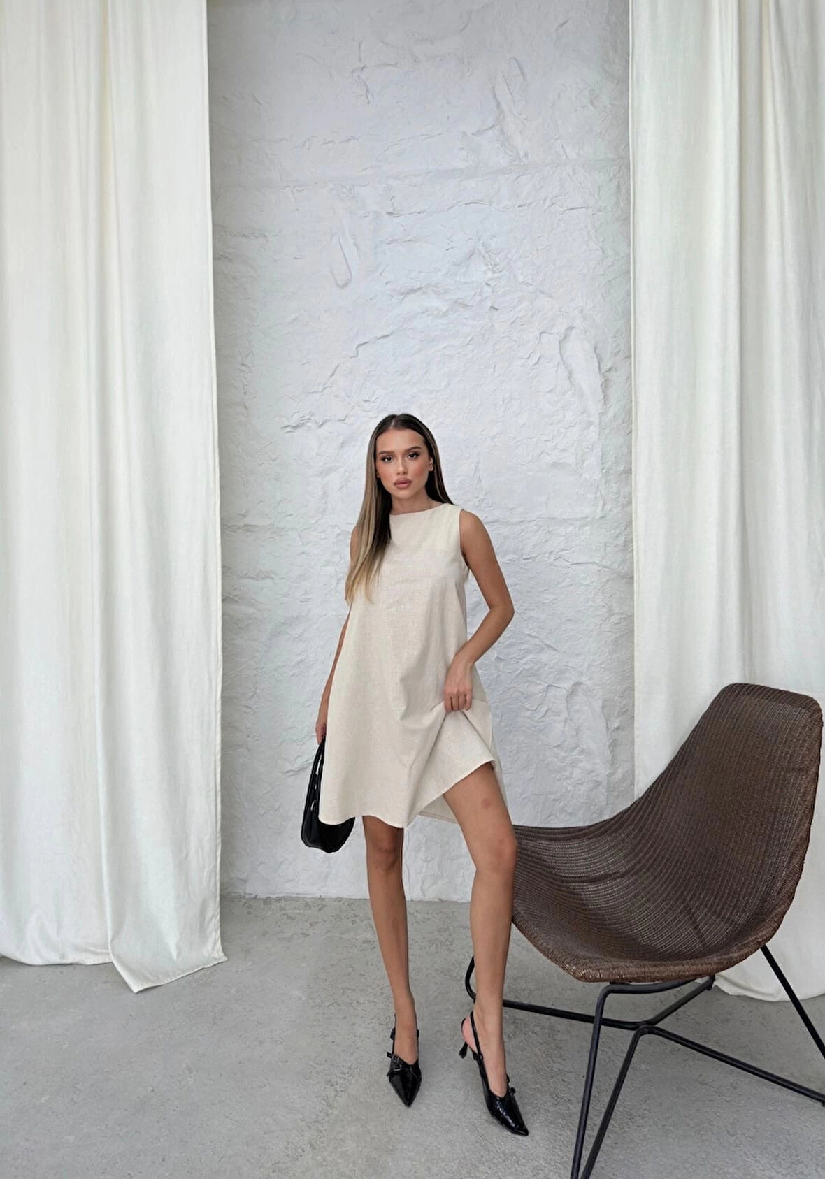 BİÇOMİ Çan kısa elbise