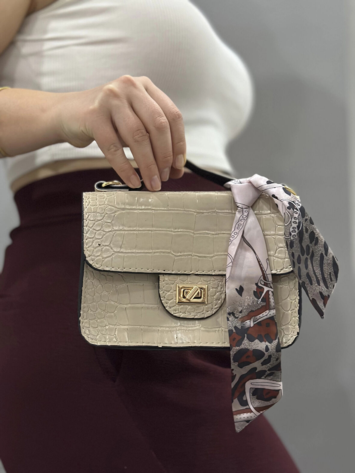 BİÇOMİ Jisse vizon cilt çanta