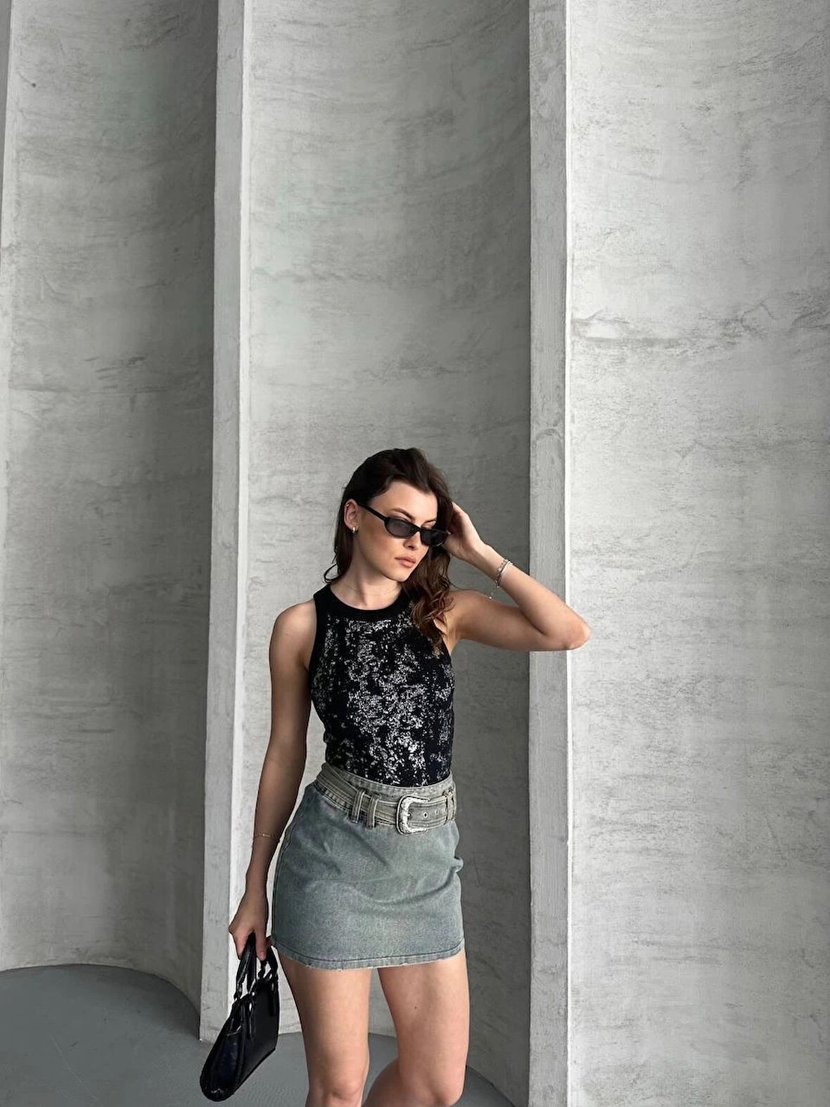 BİÇOMİ Varaklı bluz