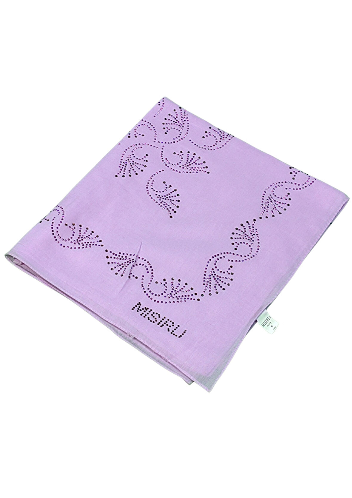 Mısırlı Eşarpları Taşlı Pamuklu Yazma Eşarp - 100x100 cm