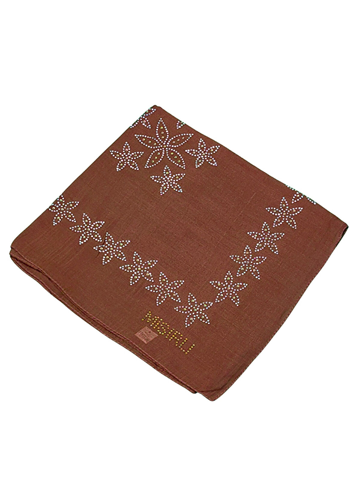 Mısırlı Eşarpları Taşlı Pamuklu Yazma Eşarp - 100x100 cm