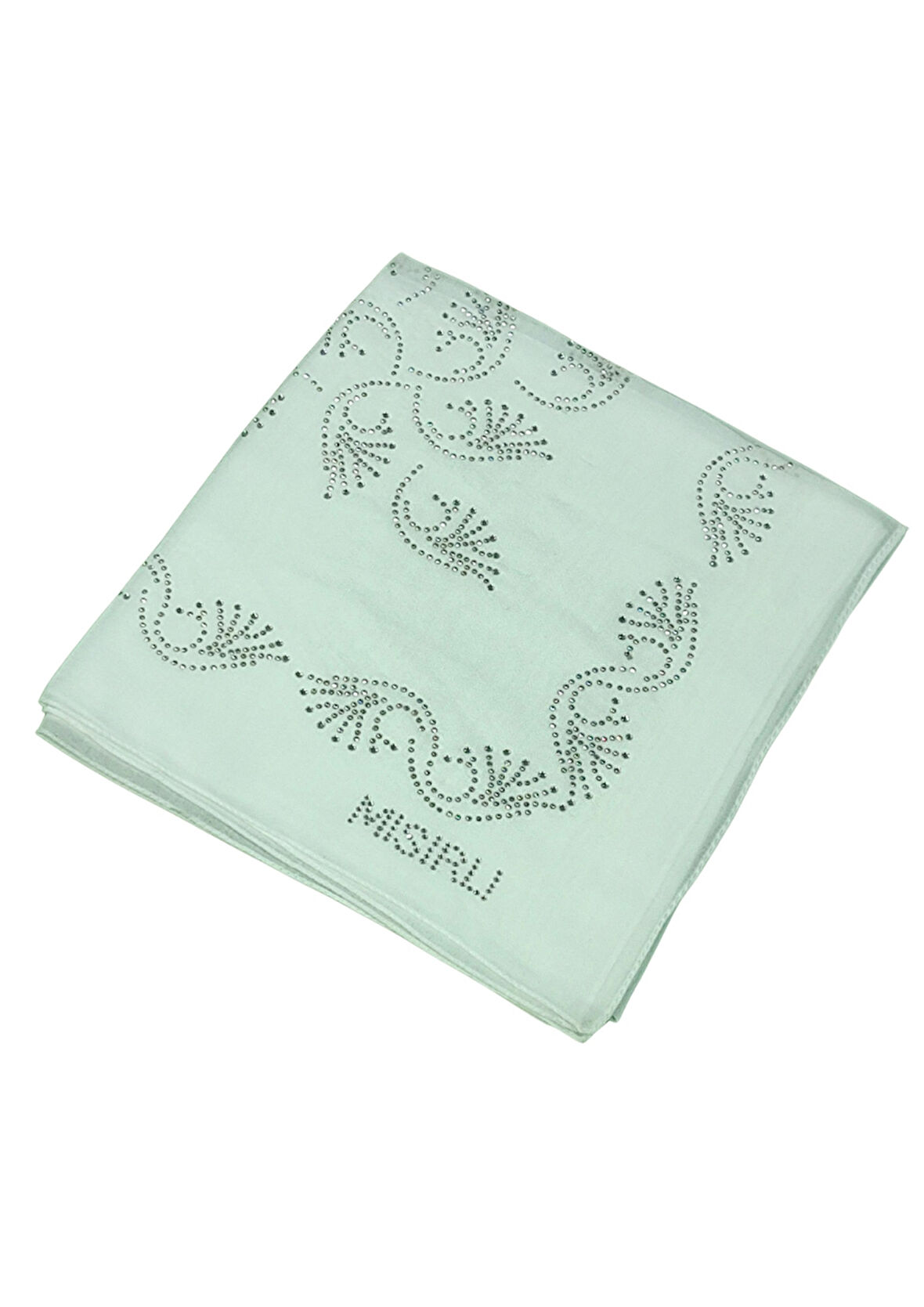 Mısırlı Eşarpları Taşlı Pamuklu Yazma Eşarp - 100x100 cm