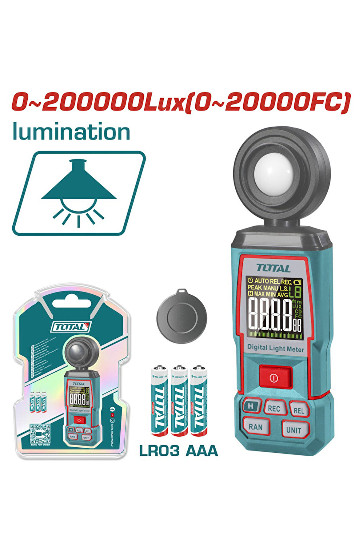 Dijital Lüxmetre Yüksek Kalite TETLU031 NMS HIRDAVAT()