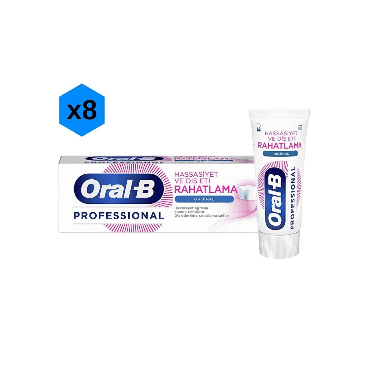 Oral-B Hassasiyet ve Diş Eti Rahatlama Diş Macunu 50 Ml X 8 Adet