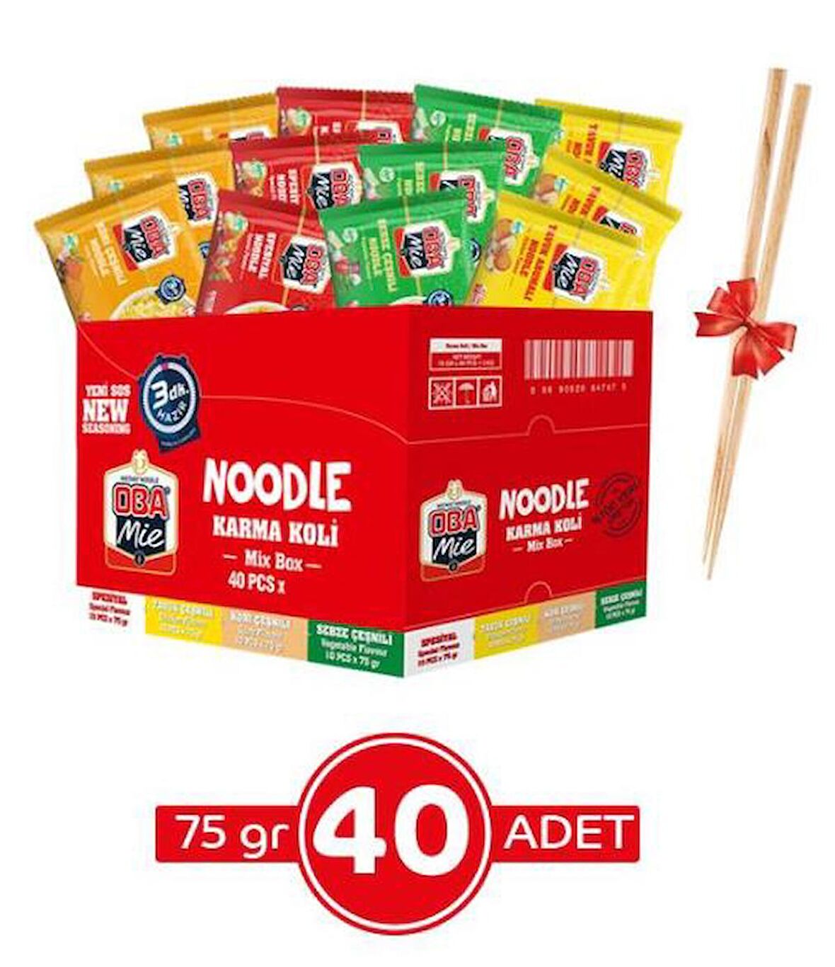 OBA mie Karma Çeşnili Noodle 40'lı