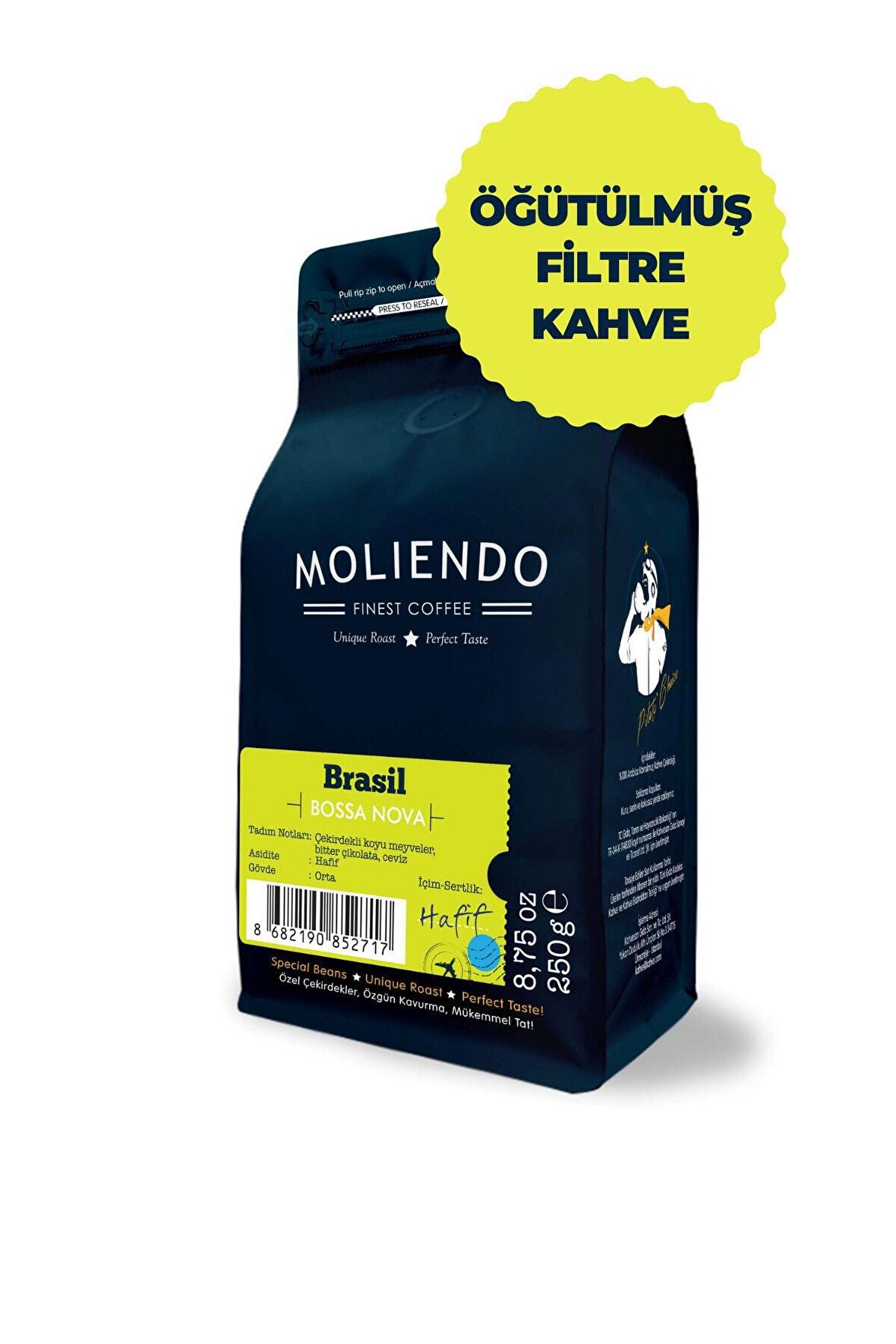 Moliendo Brasil Bossa Nova Yöresel Kahve ( Öğütülmüş Filtre Kahve ) 250 G.