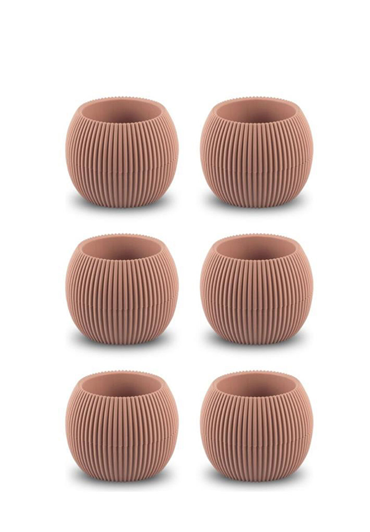 Omnipazar KRS-361 Plastik Mercan Kaktüs Saksı 0.15 Litre Soft Pembe 6 Adet