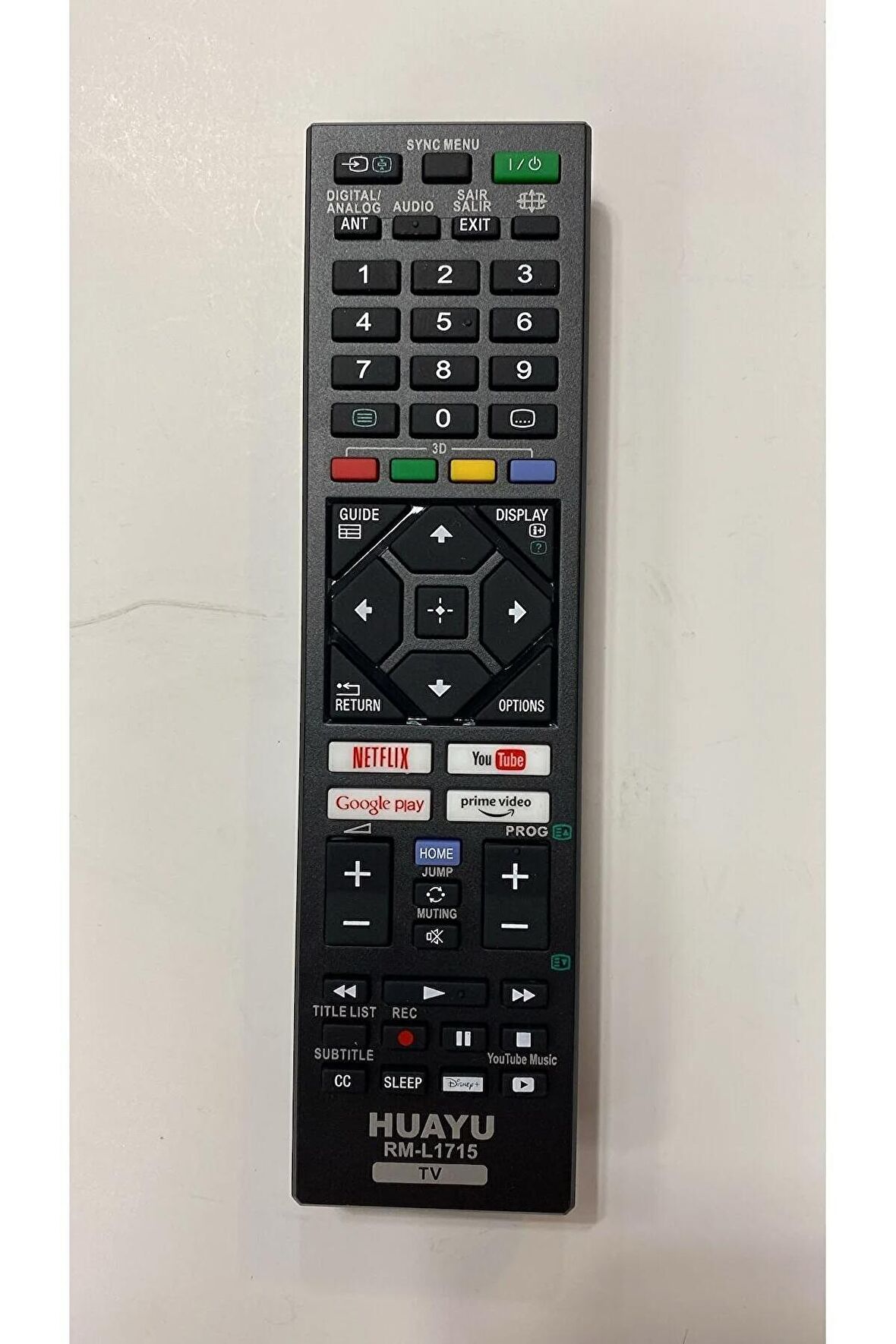 Sony Rm-l1715 Lcd-led Tv Kumanda Blisterli Youtube Netflix google play Tuşlu