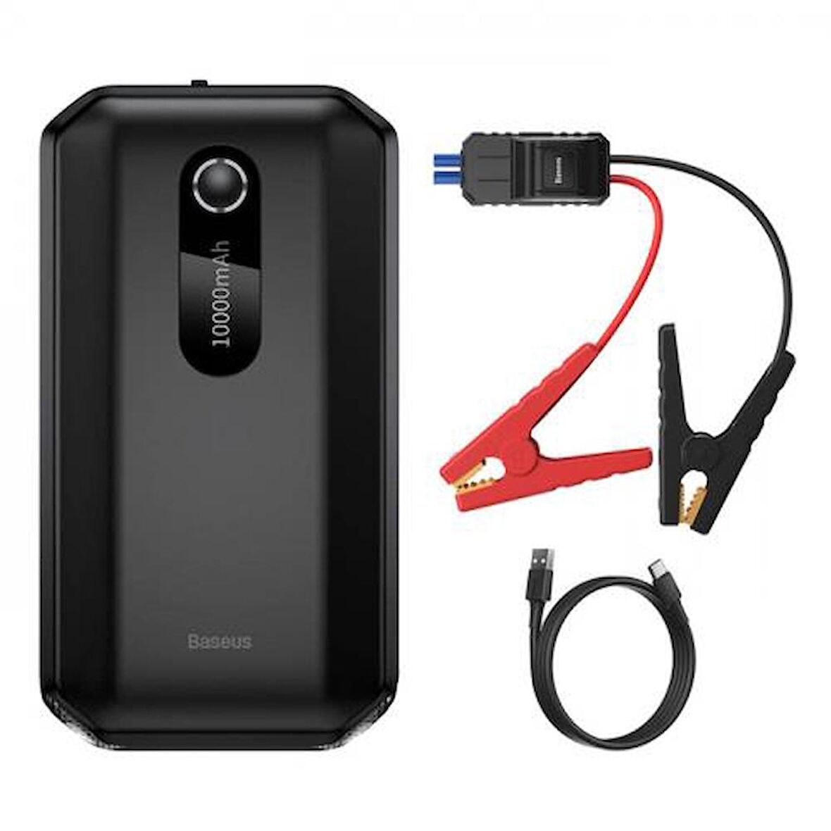 Baseus Tüm Araçlar İçin Uygun 10000mAh Marş Aküsü ve Güç Bankası Jump Starter Akü Şarjı Super Energy 1000A 
