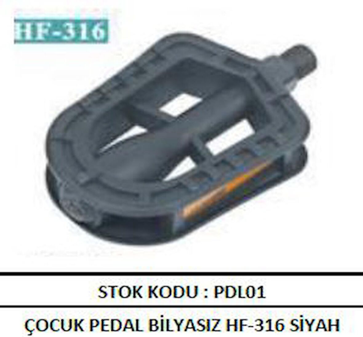 BİSİKLET Çocuk Pedal Bilyasız HF-316 Siyah