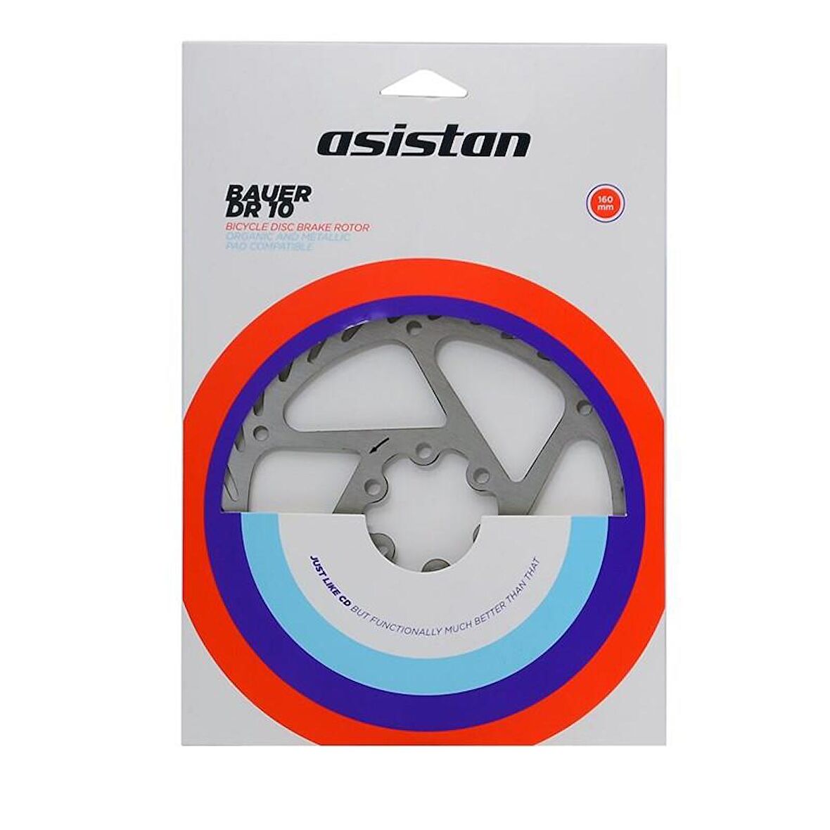 Asistan Bauer DR10 Rotor180MM-STEEL 6 Vida MTB PERFORMANS Rotor