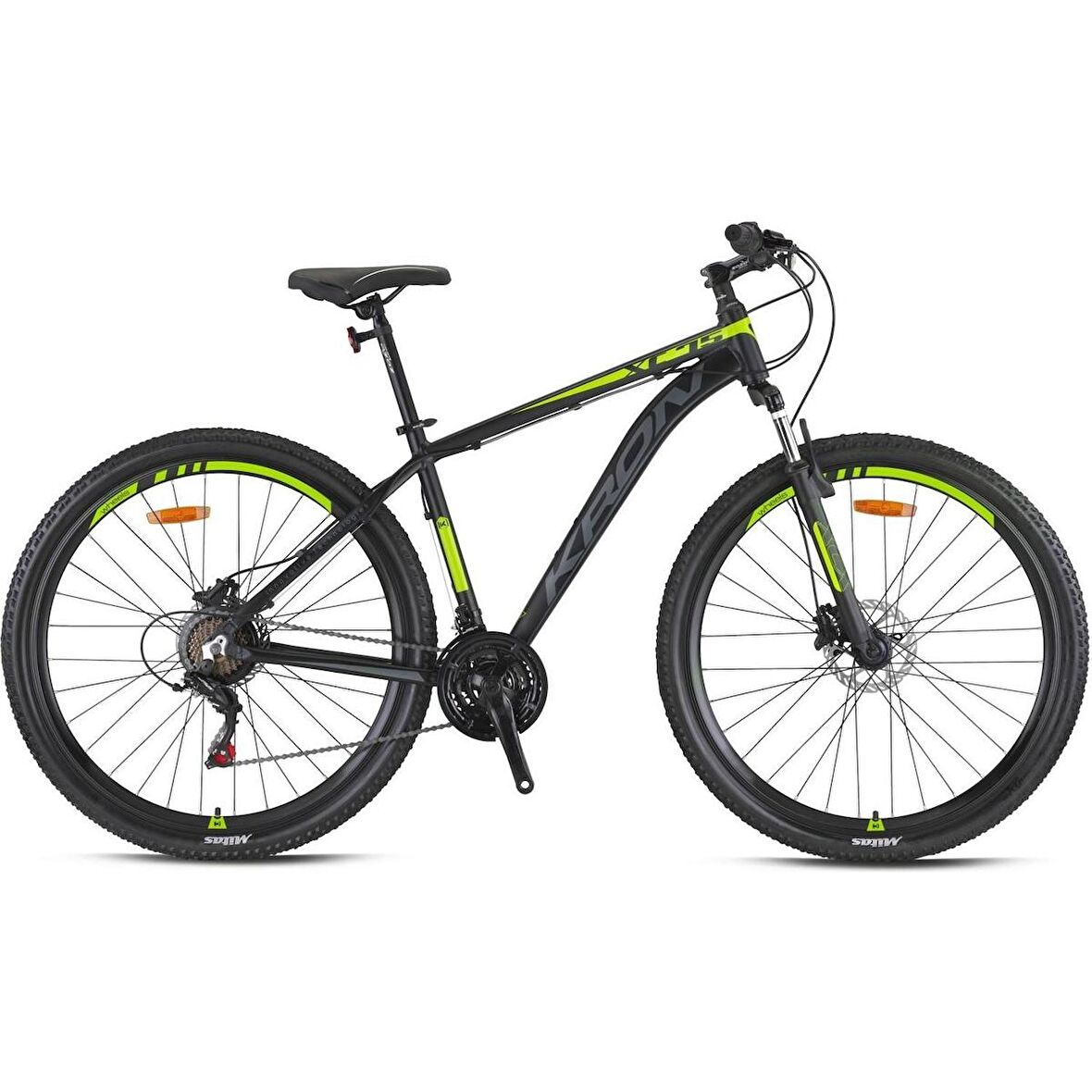 Kron XC 75 27.5" Jant HD 21 Vites Dağ Bisikleti 19 Kadro Siyah Neon Sarı 