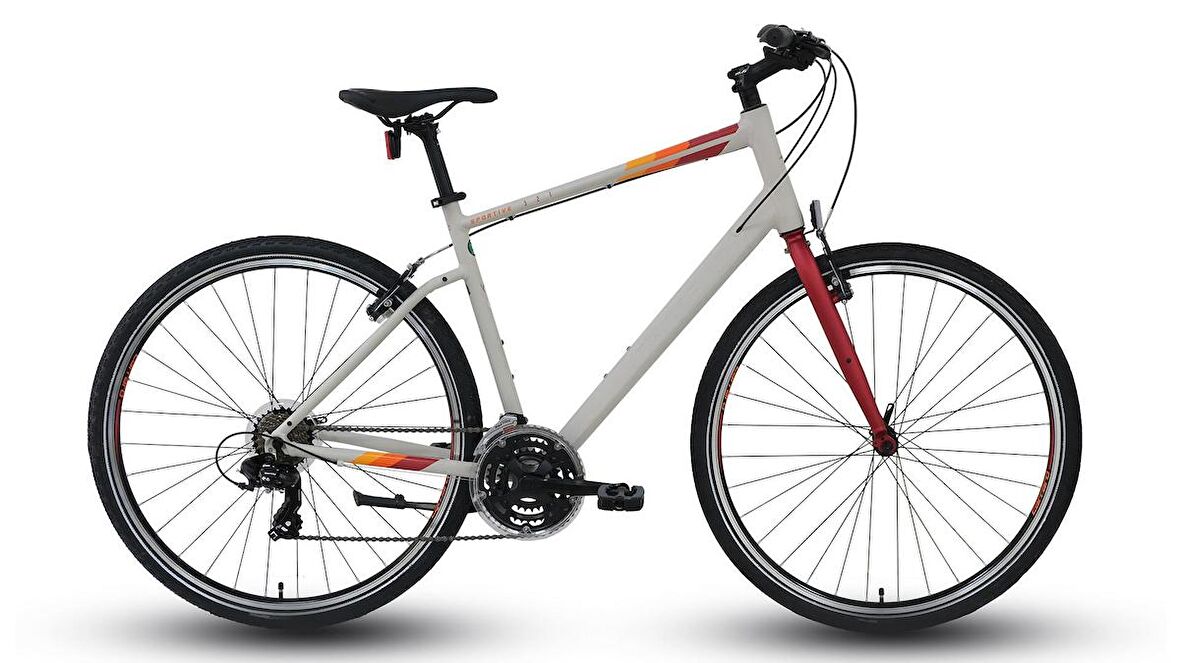 Carraro Sportive 321 28 Jant 21 Vites Gri Kırmızı Şehir Bisikleti