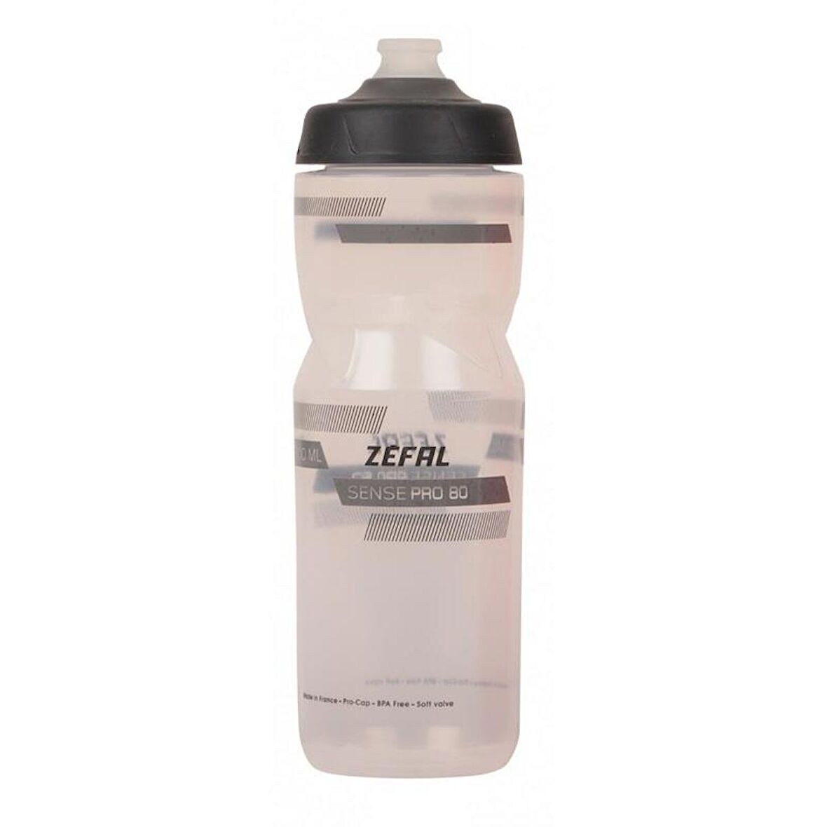 Zefal Plastik Matara - Suluk Sense Pro 800 Ml Bisiklet Matarası Şeffaf