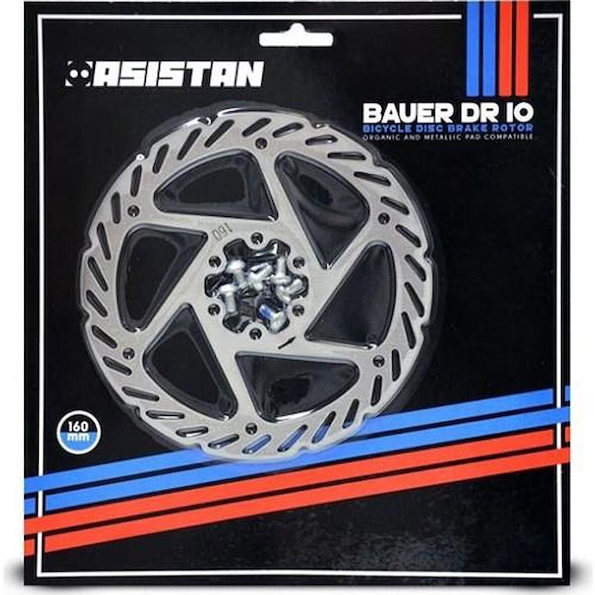 Asistan Bauer DR10 Rotor160MM-STEEL 6 Vida MTB PERFORMANS Rotor