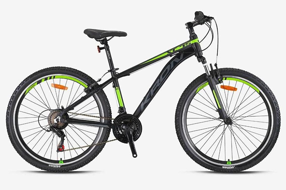 Kron XC 75 27.5" Jant Dağ Bisikleti 17 Kadro V-Fren 21 Vites Dağ Bisikleti Siyah Neon Sarı