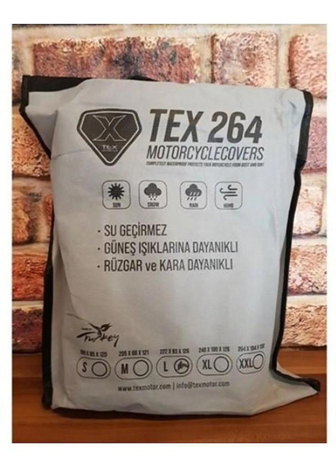 XBYC 264 Motosiklet Ve Bisiklet Brandası Su geçirmez Kalın Kumaş XL Beden