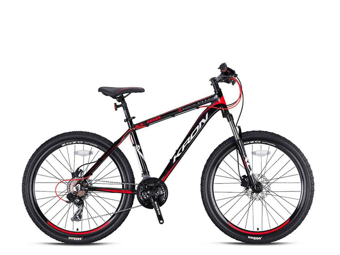 Kron XC 100 29 Jant HD 18 Kadro 21 Vites Dağ Bisikleti Mat Siyah Gri Kırmızı