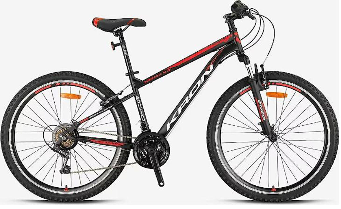 Kron Vortex 4.0 26 Jant 16 Kadro 21 Vites V Fren Dağ Bisikleti Siyah Kırmızı