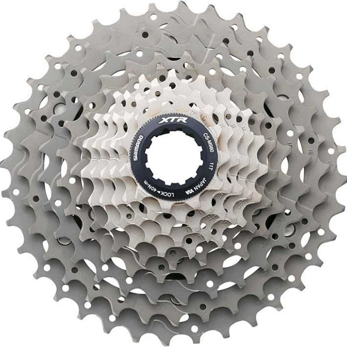 Shımano XTR CS-M980 10'LU Ruble 11-34T Kaset Dişli 10 vites Titanium 