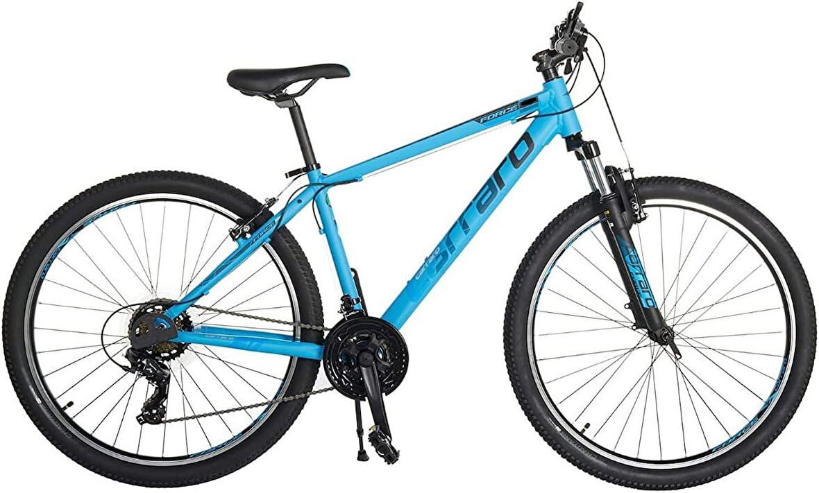 Carraro Force 700 27,5" Jant 21 Vites Alüminyum Gövde V-fren 48Cm Kadro Dağ Bisikleti Mat Açık Mavi